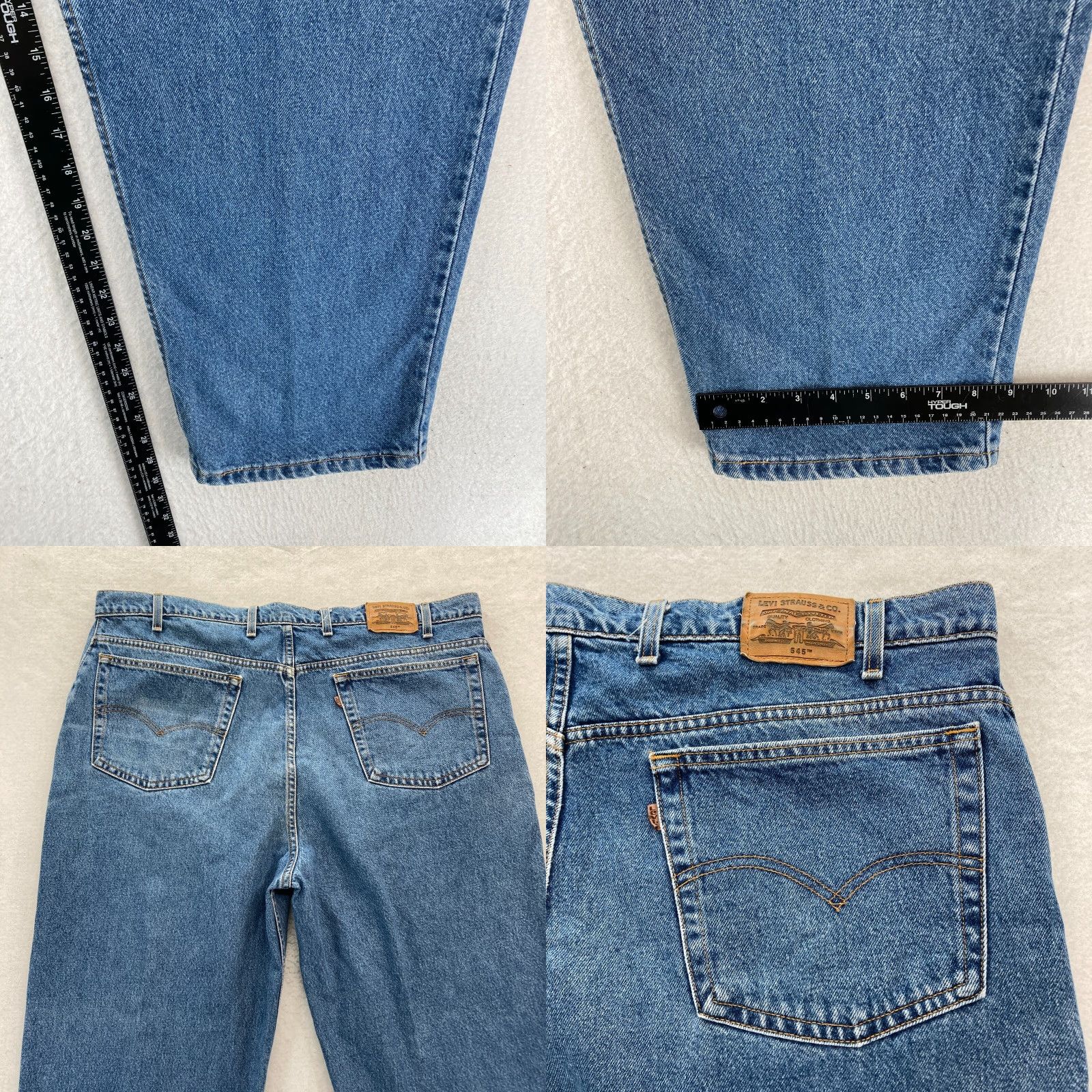 Levi's VINTAGE Levi's Jeans 545 Mens 44x30 Blue Denim 90s Tapered Loose Fit 1998 Mens Size US 44 / EU 60 - 8 Thumbnail