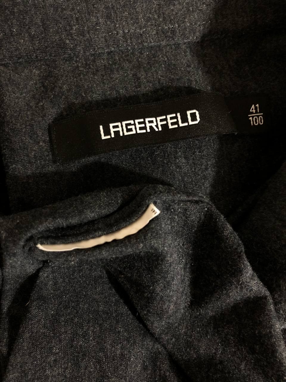 Karl Lagerfeld LAGERFELD BASIC SHIRT GRAY SIZE M Size US M / EU 48-50 / 2 - 8 Thumbnail