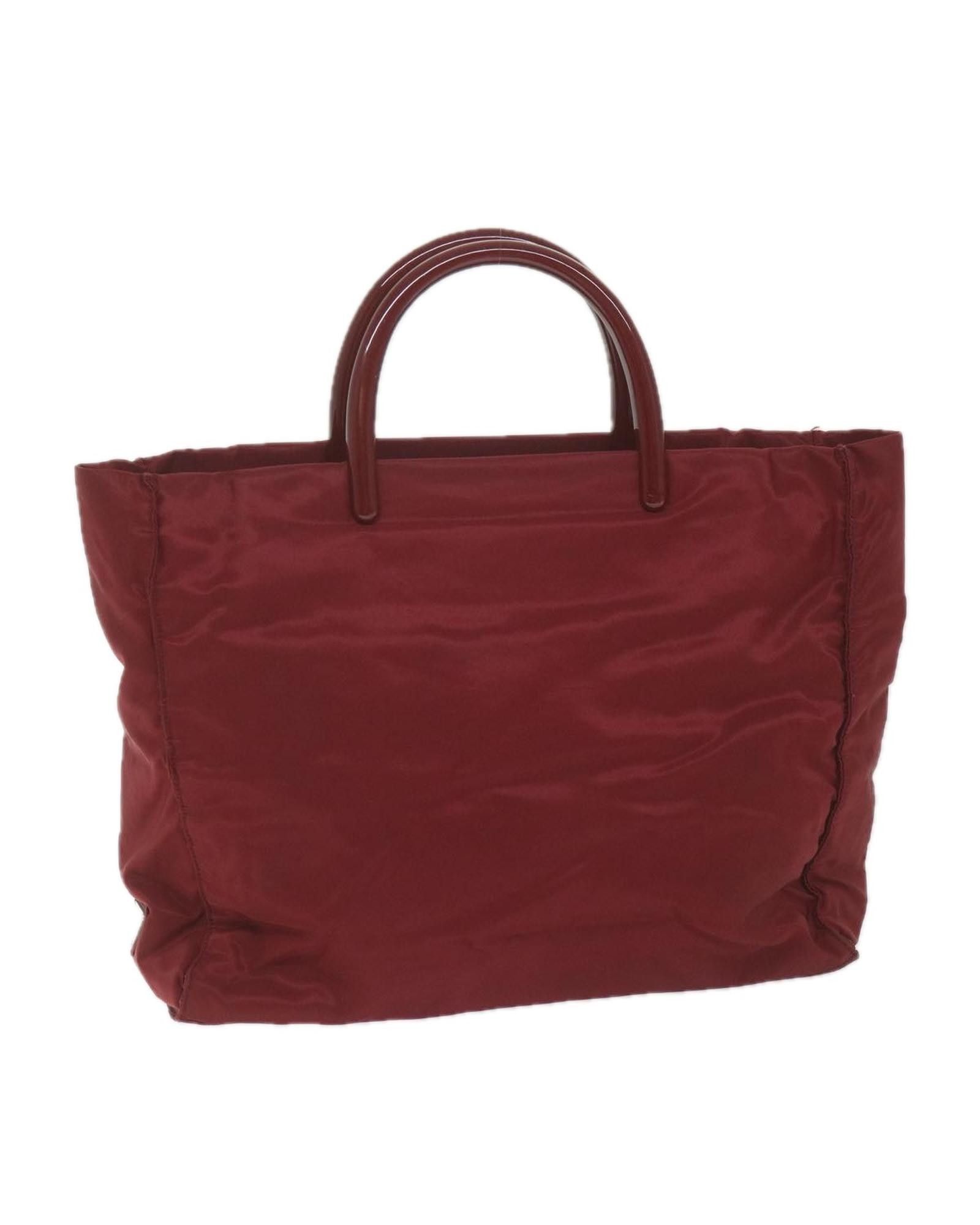 image of Prada Elegant Red Synthetic Bag - B Condition, Women's