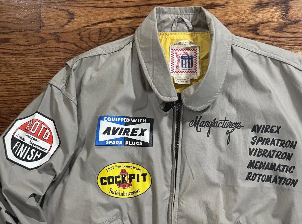 Avirex Vintage Avirex Grey Aviation Flight Jacket (Size XL ) Size US XL / EU 56 / 4 - 2 Thumbnail