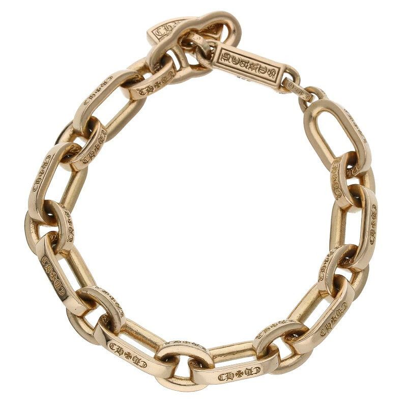 image of Chrome Hearts 22K Paper Chain Gold Bracelet, Men's