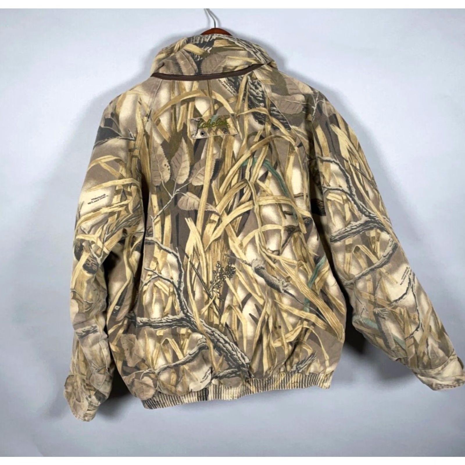 Vintage VINTAGE Cabela's Camouflage Jacket Men Large Wetlands Bomber Zip Full Insulated Pockets Fall Winter Spring Camouflage 90s Outdoor Mens Size US L / EU 52-54 / 3 - 2 Thumbnail