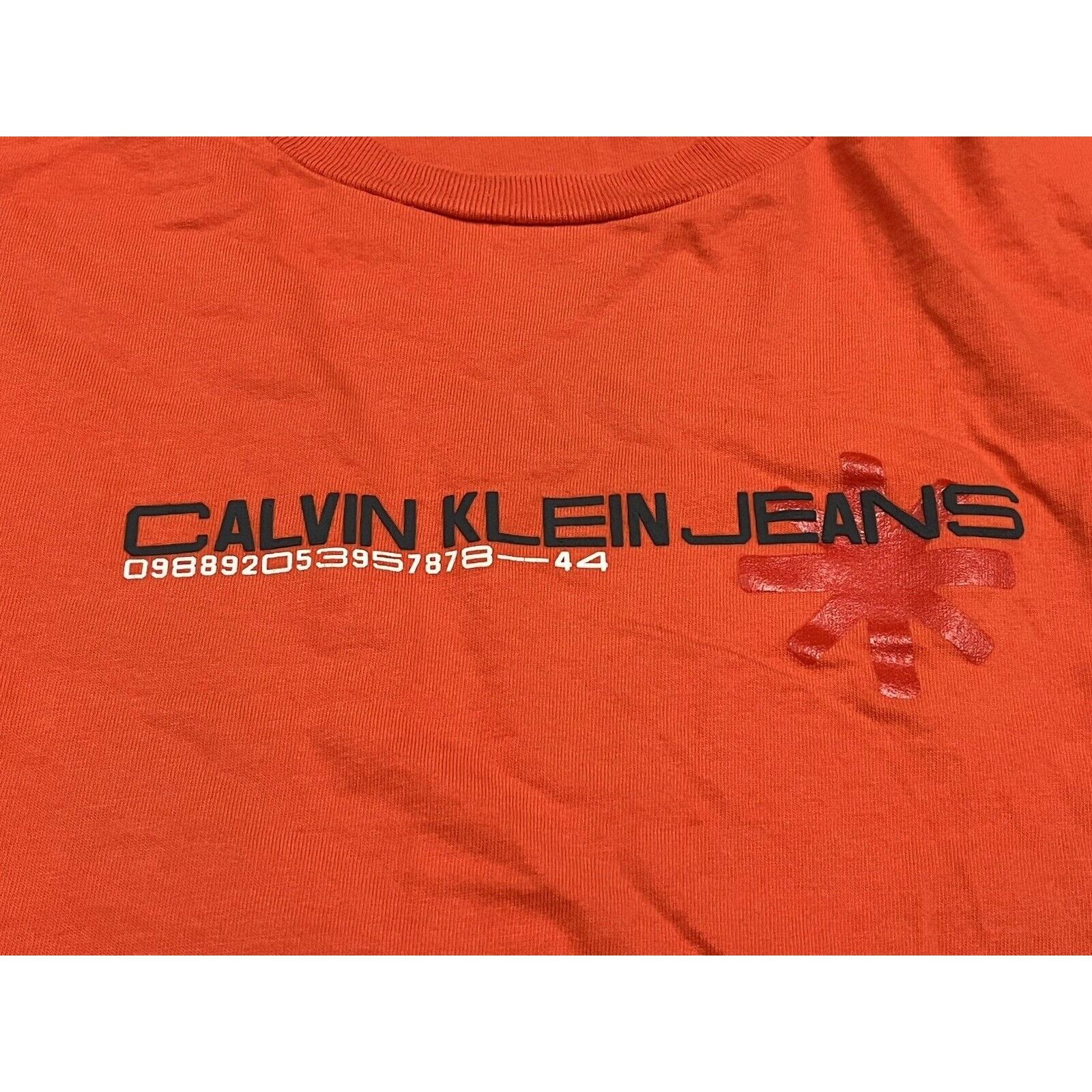Calvin Klein Vintage Calvin Klein Shirt Men 2XL Orange Retro 90s Logo Spe Size US XXL / EU 58 / 5 - 4 Thumbnail