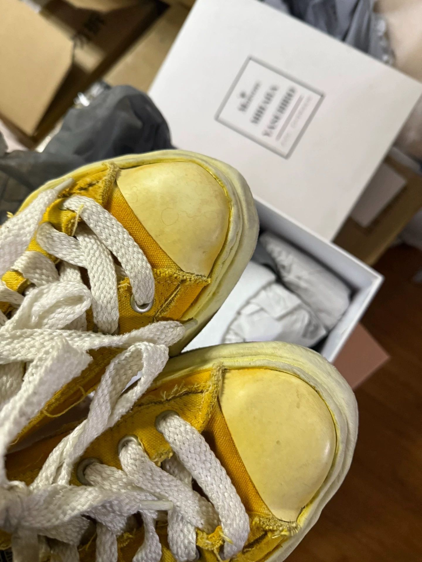 Maison MIHARA YASUHIRO Mihara Yasuhiro Yellow Melting Low Top 41 (OG Box) Size US 8 / EU 41 - 5 Thumbnail