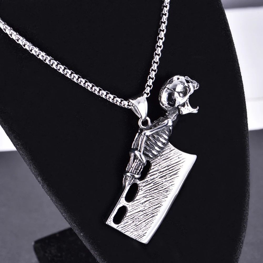 Other Gothic Skull Pendant Necklace Size ONE SIZE - 2 Thumbnail
