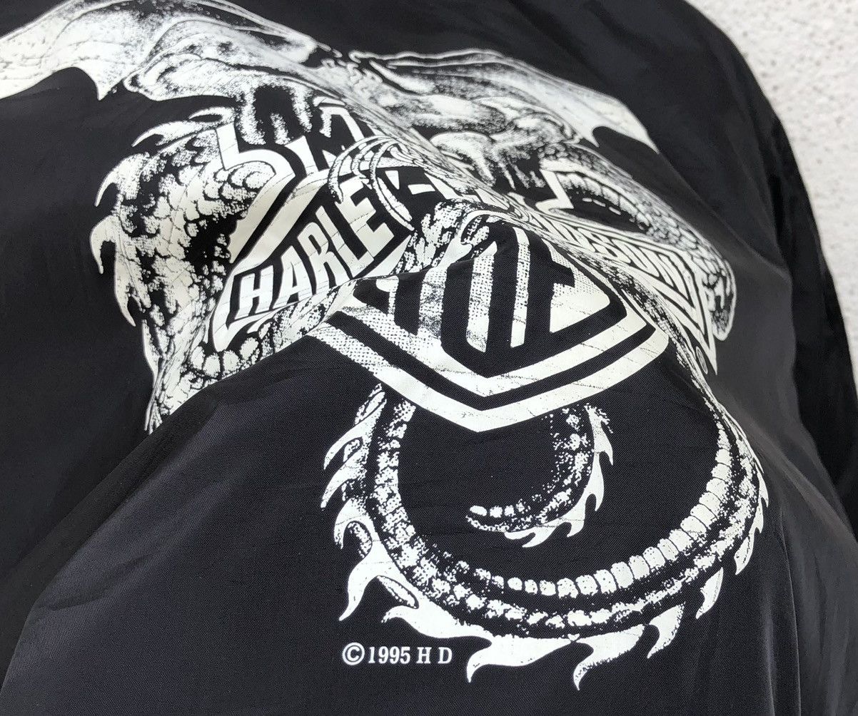 Harley Davidson VTG 1995 Harley Davidson Dragon Graphic windbreaker Jacket Size US M / EU 48-50 / 2 - 4 Thumbnail