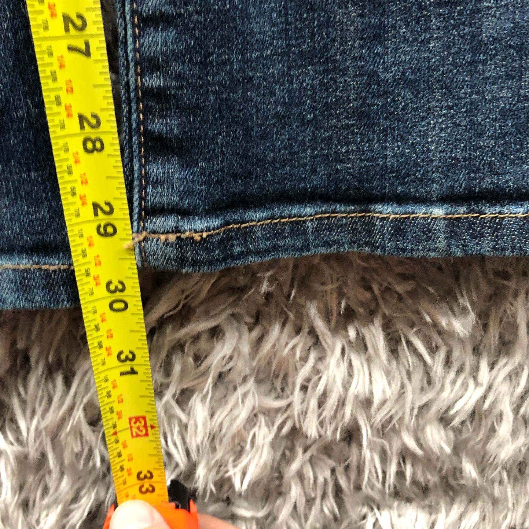 Lee Lee Jeans Slender Secret Way Mid Rise 28W 30in Inseam Dark Blue Denim Womens 6 Regular Straight 5-Pocket Size 28" / US 6 / IT 42 - 3 Thumbnail