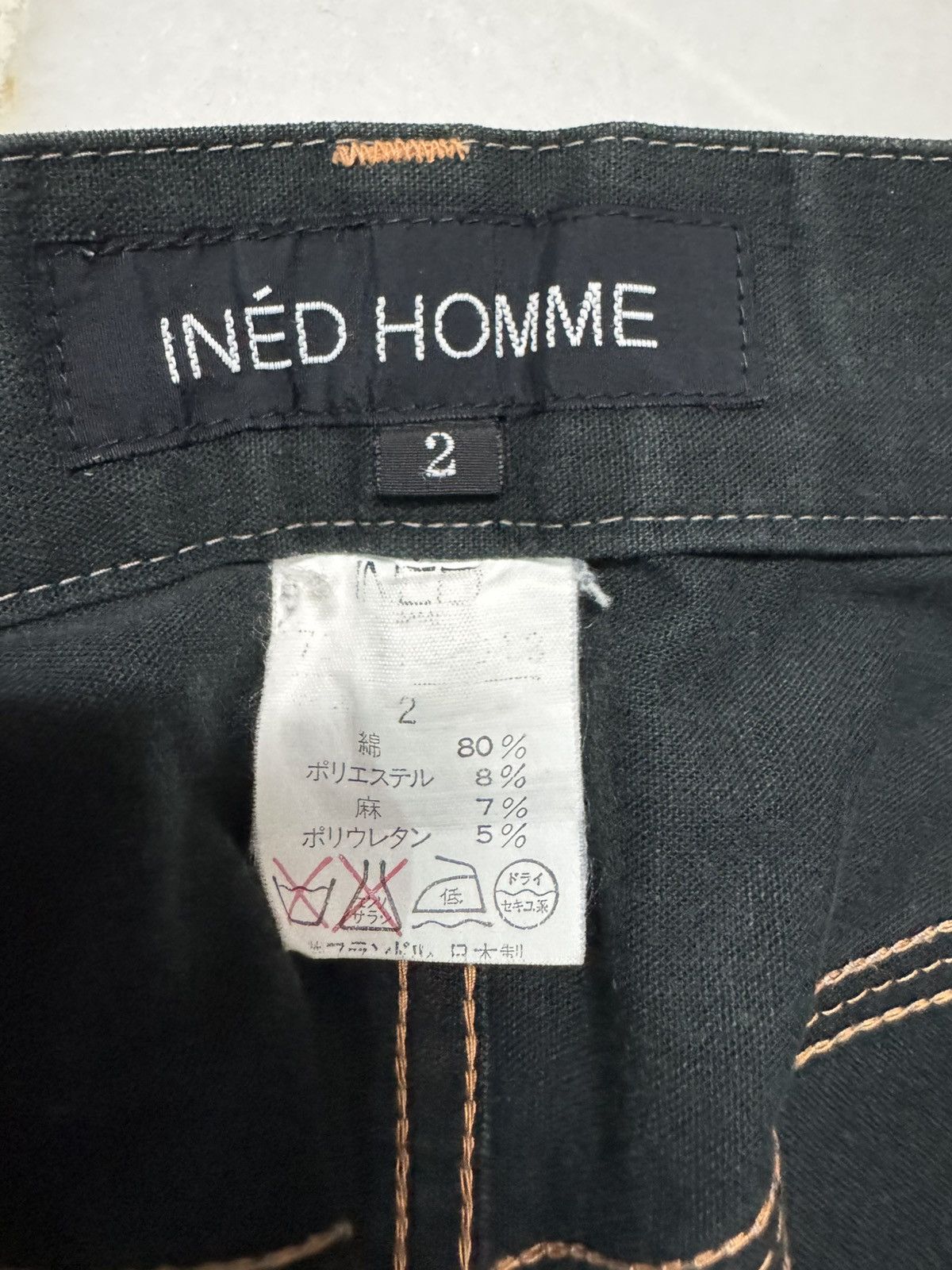 Yohji Yamamoto 💥BAGGY💥YOHJI YAMAMOTO INED HOMME WIDE CASUAL PANTS 90s Size US 29 - 6 Thumbnail