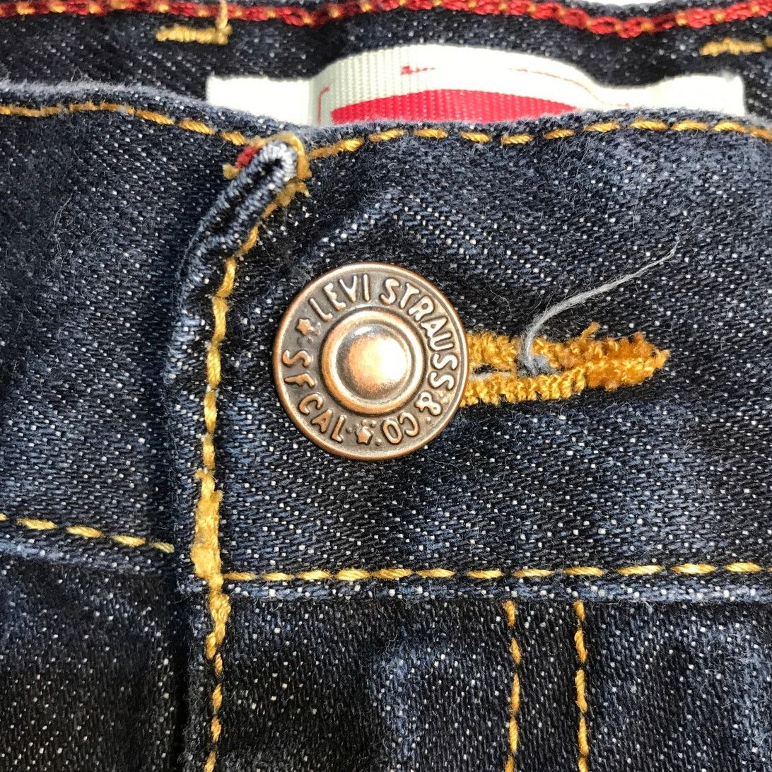 Levi's Levi Strauss & Co Dark Blue Wash Denim Shorts Boys 20 Reg Size 30" / US 8 / IT 44 - 9 Thumbnail