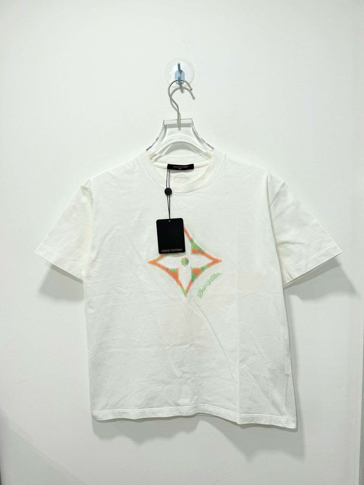 Louis Vuitton Louis Vuitton White Beaded Short Sleeve Size US M / EU 48-50 / 2 - 1 Thumbnail