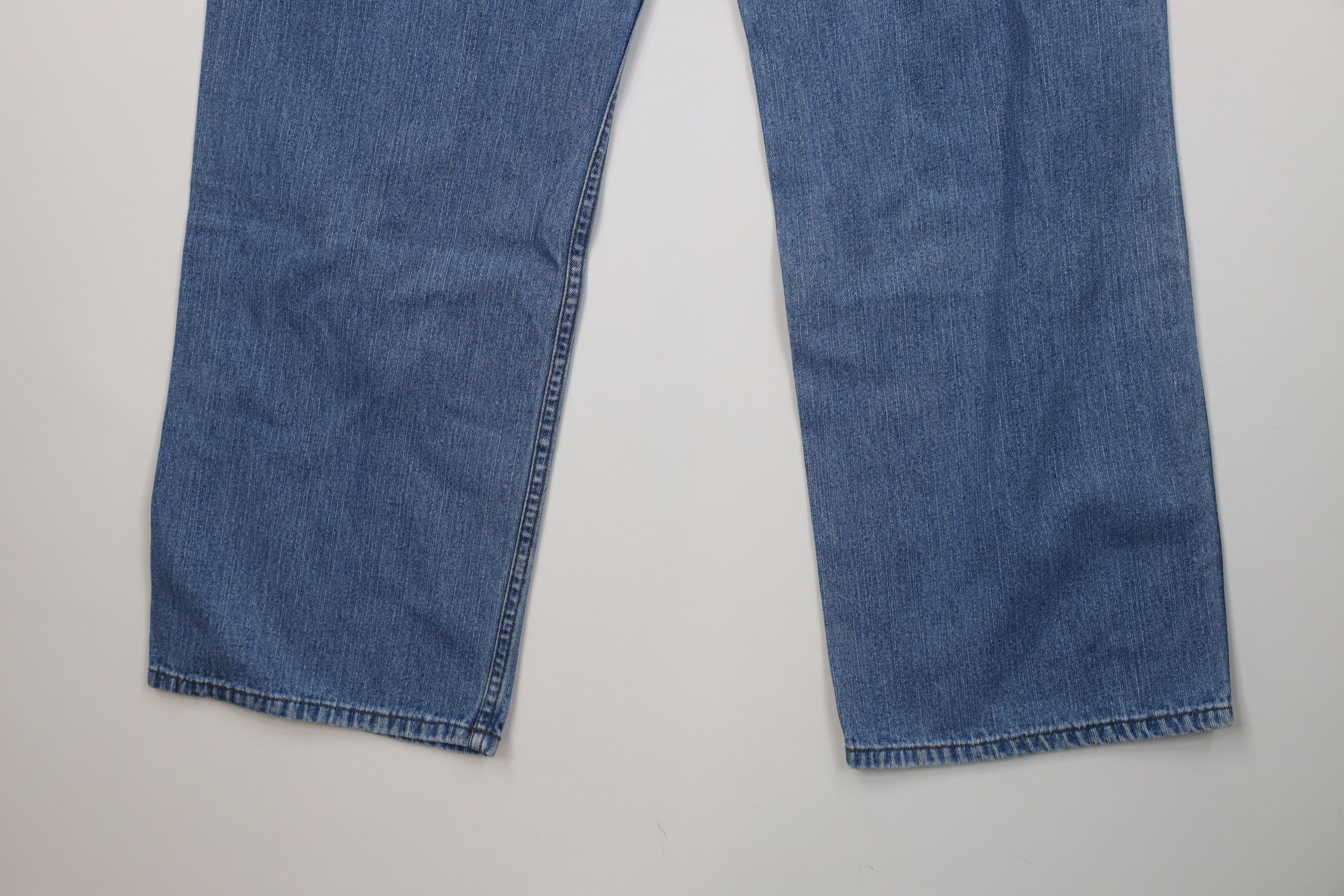 Harley Davidson Vintage 90s Harley Davidson Wide Leg Dungaree Denim Jeans Size US 30 / EU 46 - 13 Thumbnail
