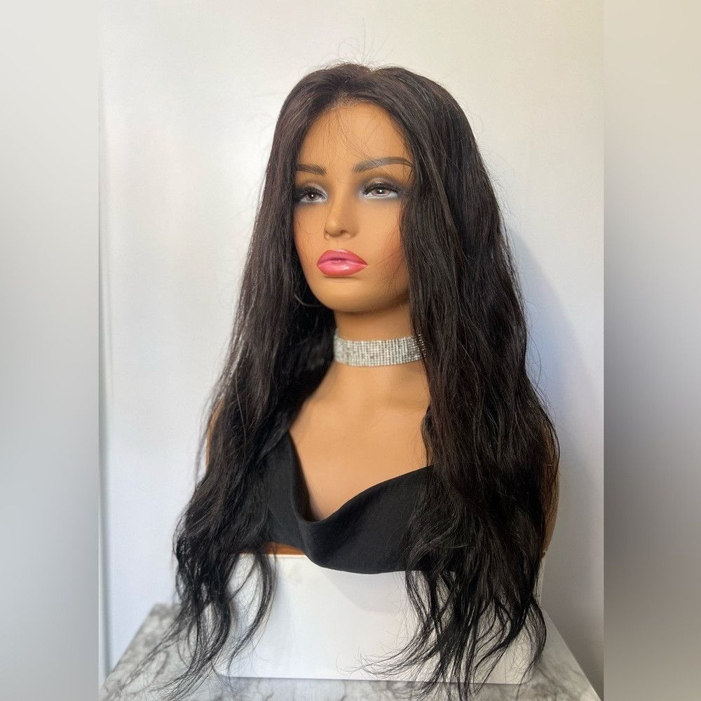 Other 25 In Glueless Wavy 100% Human hair 6x6 Front Closure Lace Size ONE SIZE - 3 Thumbnail