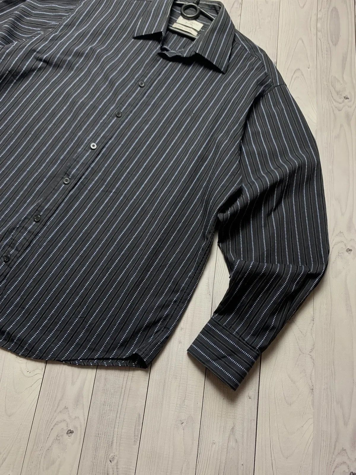 Yves Saint Laurent Vintage striped shirt Yves Saint Laurent grey size XL Size US XL / EU 56 / 4 - 4 Thumbnail