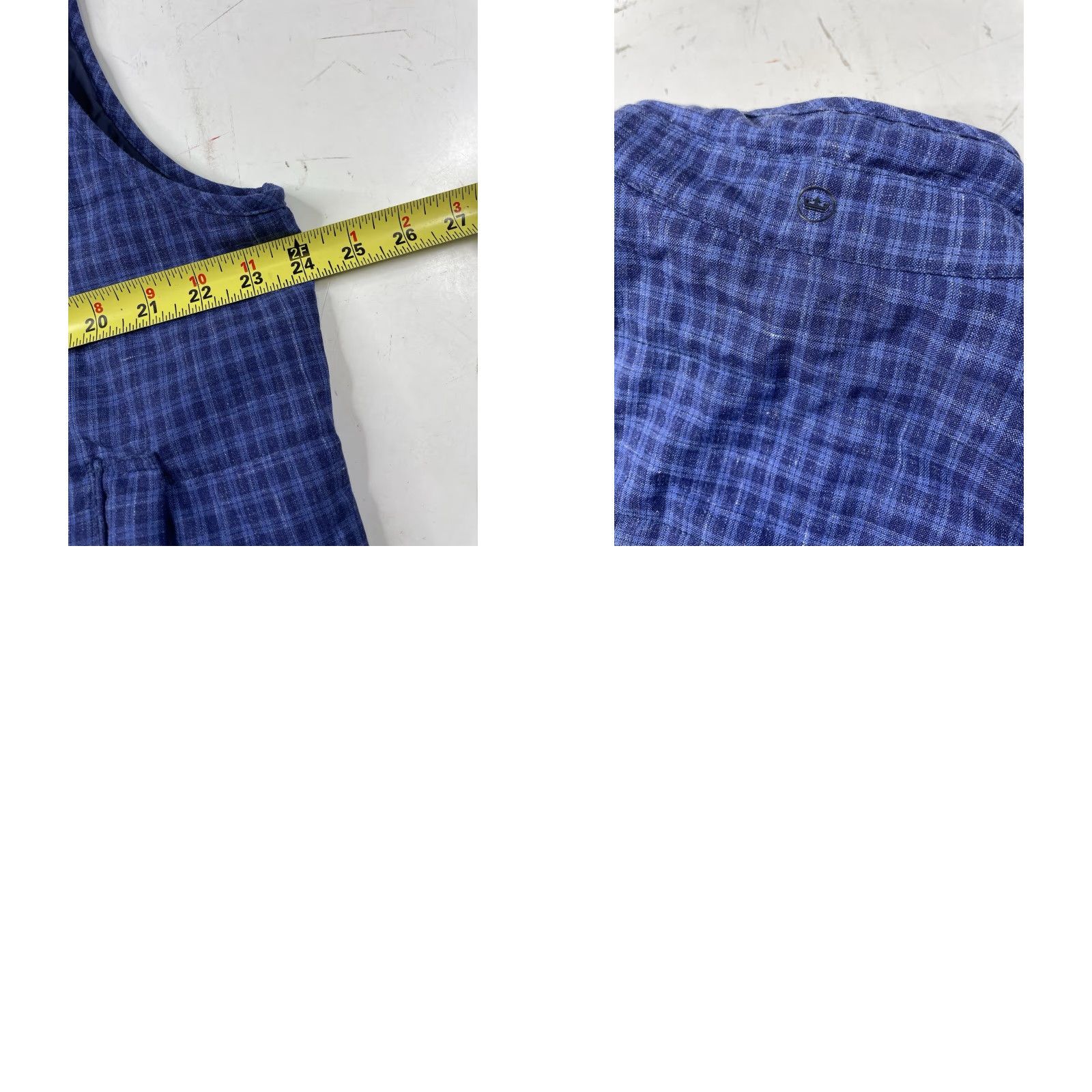 Peter Millar Peter Millar Vest Countryside Wool Silk/Linen Blend Blue Plaid Men’s Large Size US L / EU 52-54 / 3 - 8 Thumbnail