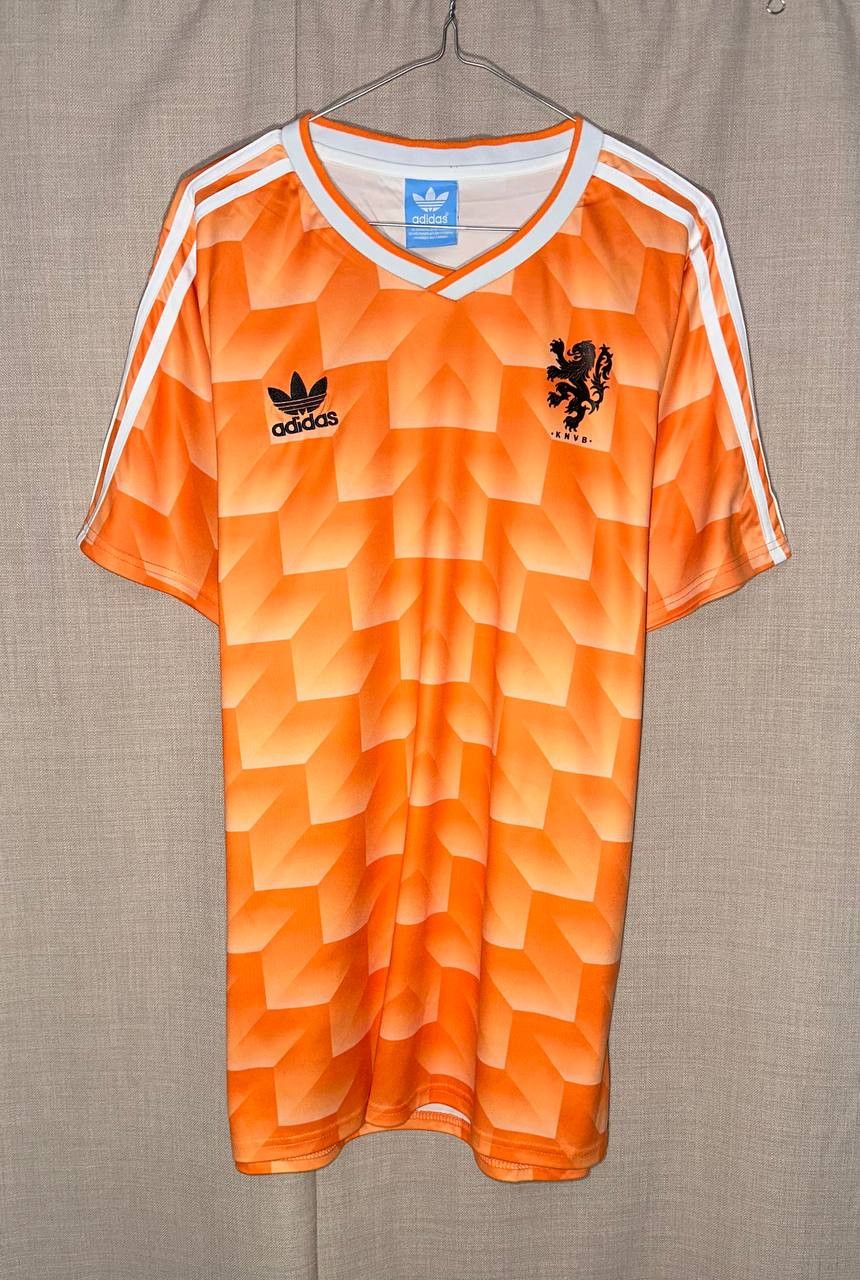 Adidas NETHERLANDS home 1988 1990 retro vtg football shirt jersey Size US L / EU 52-54 / 3 - 1 Thumbnail