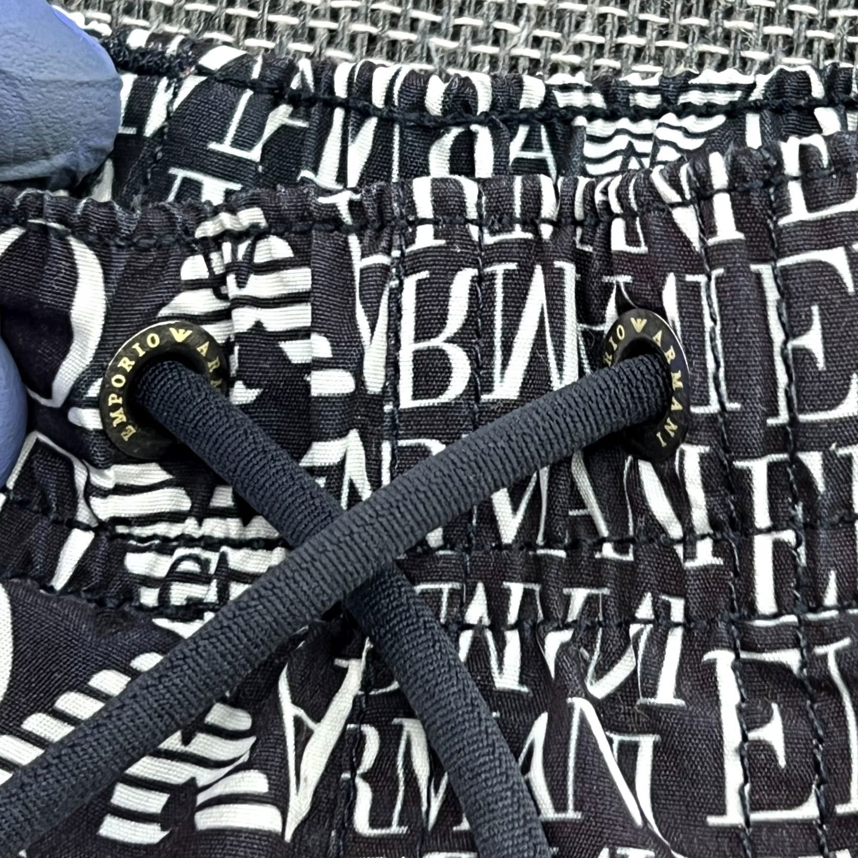 Emporio Armani Emporio Armani Mens Shorts Beach Swim Trunks Logo Print Size 48 Drawstrings Multicolor Size US 32 / EU 48 - 4 Thumbnail