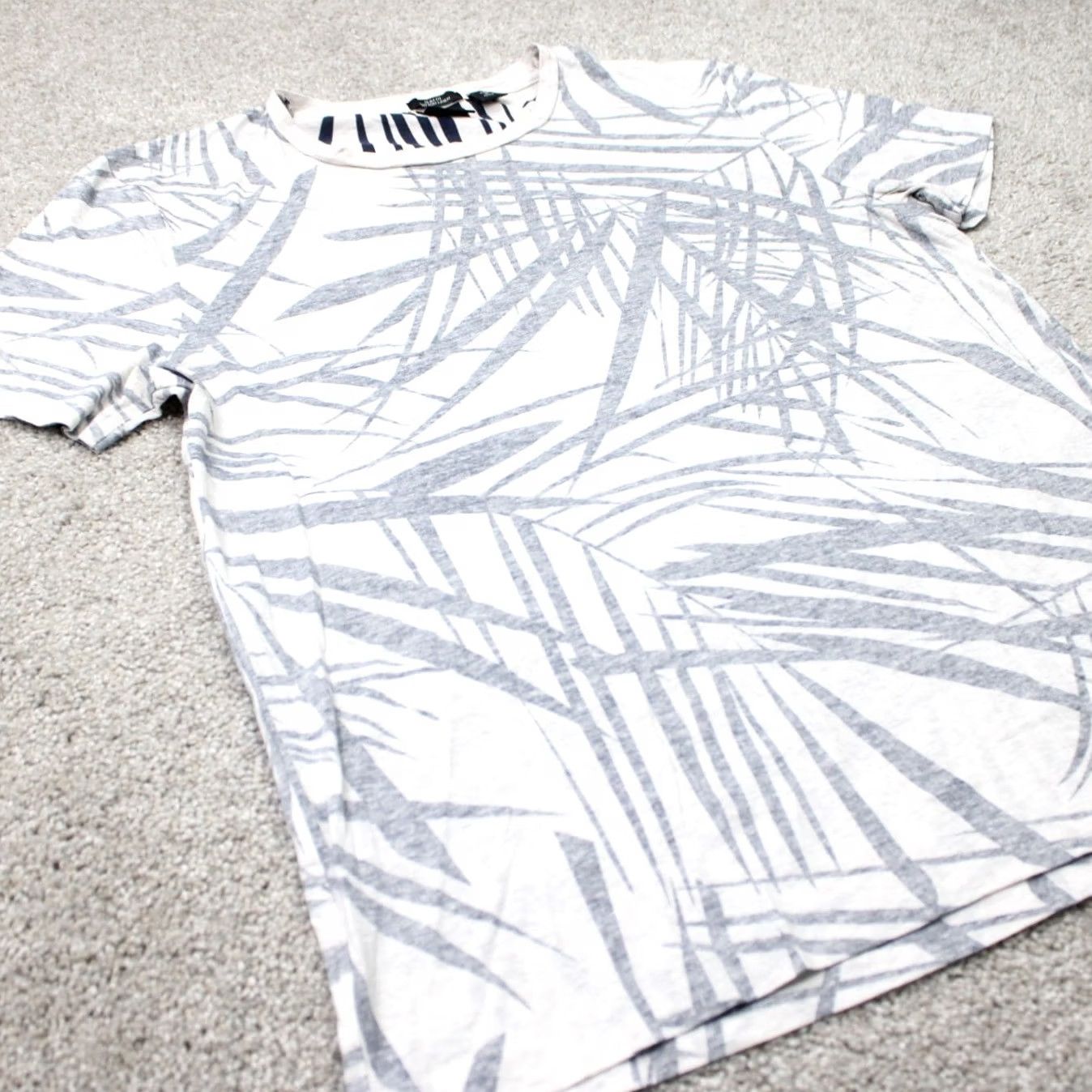 Hugo Boss HUGO BOSS Shirt Mens Large White/Black Slim Fit Cotton- Linen Short Sleeve Size US L / EU 52-54 / 3 - 5 Thumbnail