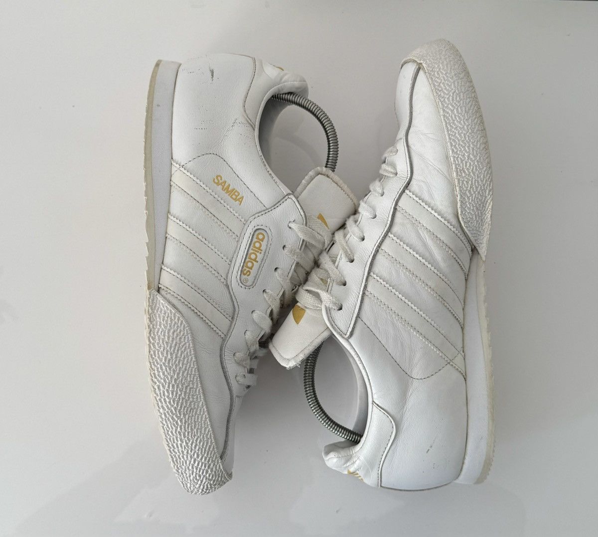 Adidas Vintage Adidas Y2k Samba White Leather Hype Sneakers Size US 11 / EU 44 - 8 Thumbnail