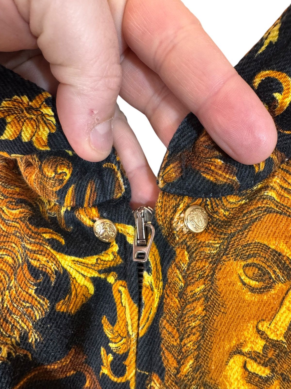 Versace Versace Jeans Couture Baroque Cropped Jacket Size S / US 4 / IT 40 - 5 Thumbnail