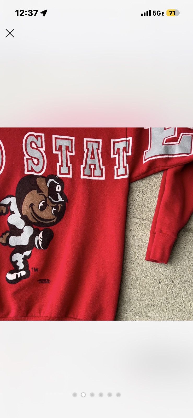 Other Vintage 90s Ohio State Buckeyes All over Print graphic. Size US L / EU 52-54 / 3 - 2 Thumbnail