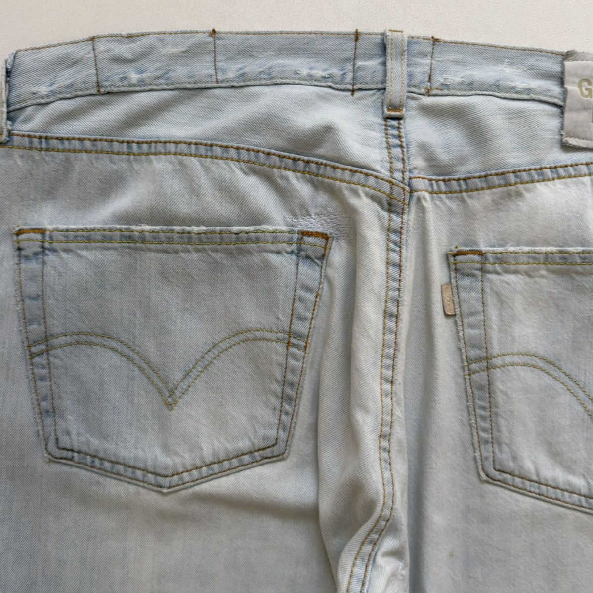 Gallery Dept. Ken 5001 Reworked Washed Blue Jeans Size US 36 / EU 52 - 17 Thumbnail