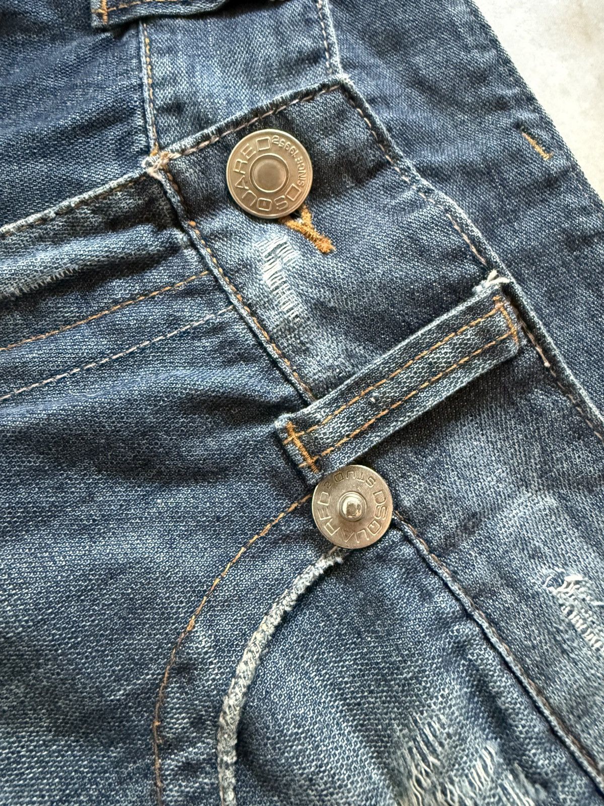 Dsquared2 Dsquared2 Distressed Denim Flare Jeans Size US 33 - 6 Thumbnail