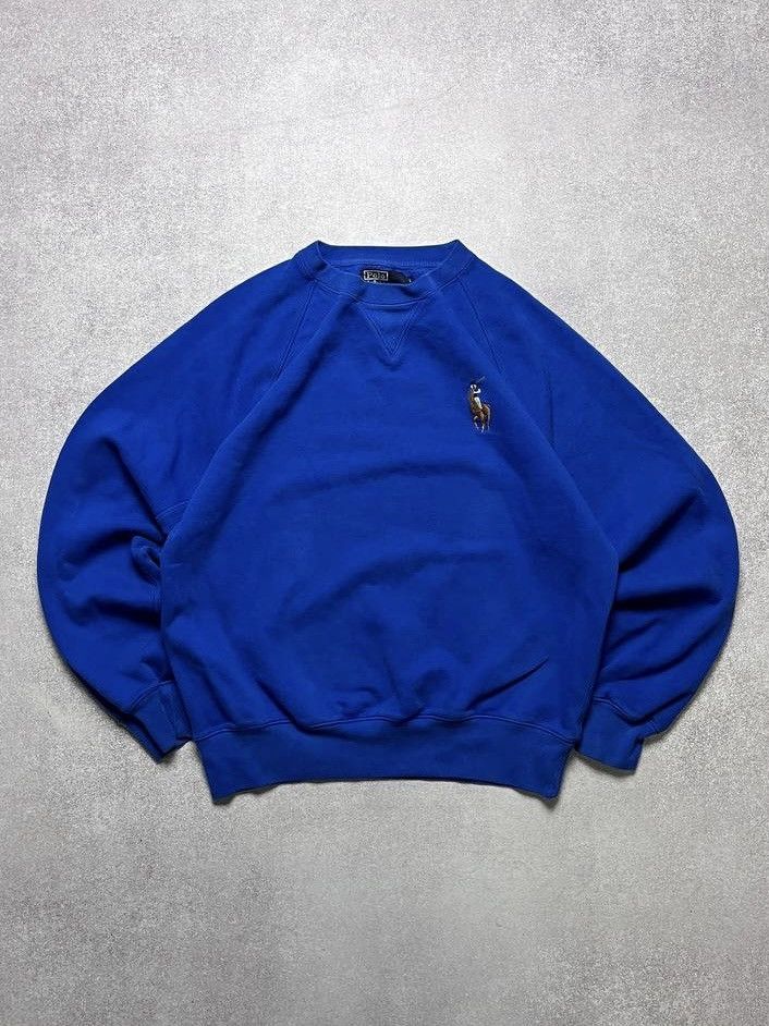 Polo Ralph Lauren Vintage Polo Ralph Lauren Big Pony Boxy Sweatshirt L Size US L / EU 52-54 / 3 - 1 Thumbnail