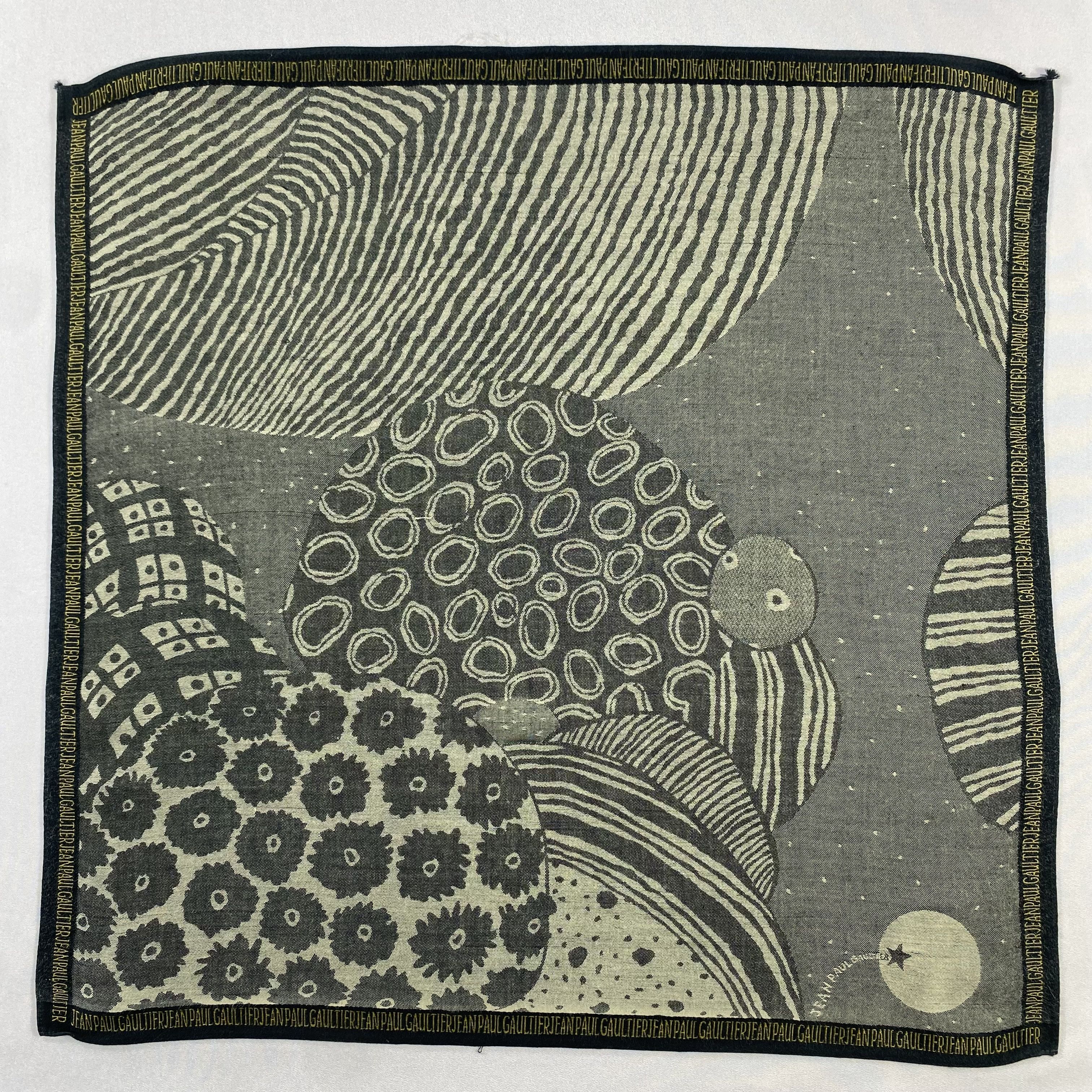 Jean Paul Gaultier × Vintage Jean Paul Gaultier Bandana/ Handkerchief / Neckerchief-P1851 Size ONE SIZE - 1 Thumbnail