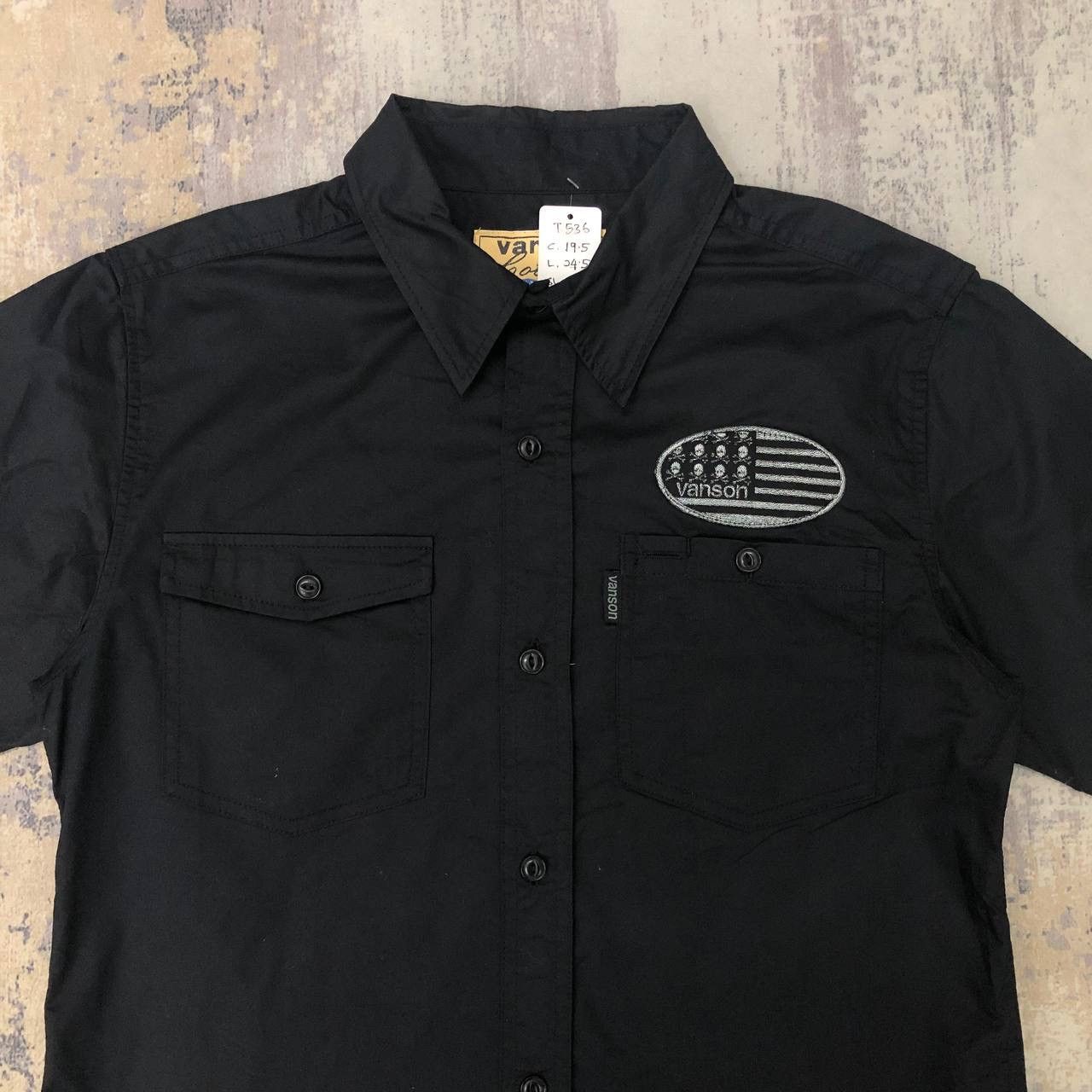 Vanson Leathers T536. VANSON SKULL RACING TEAM SHIRTS Size US M / EU 48-50 / 2 - 4 Thumbnail