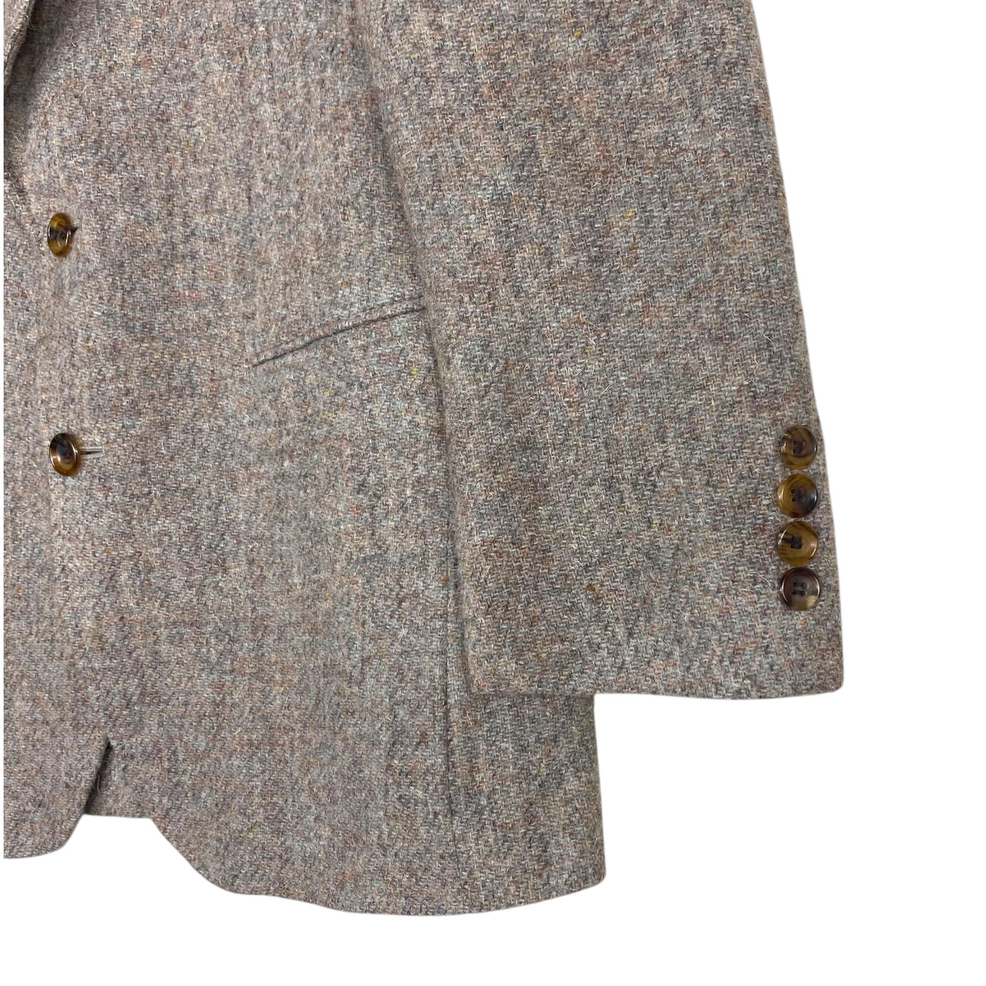 Harris Tweed 💥90s HARRIS TWEED LOGAN GATE SLUBBY WOOL BUTTON JACKET Size US S / EU 44-46 / 1 - 6 Thumbnail