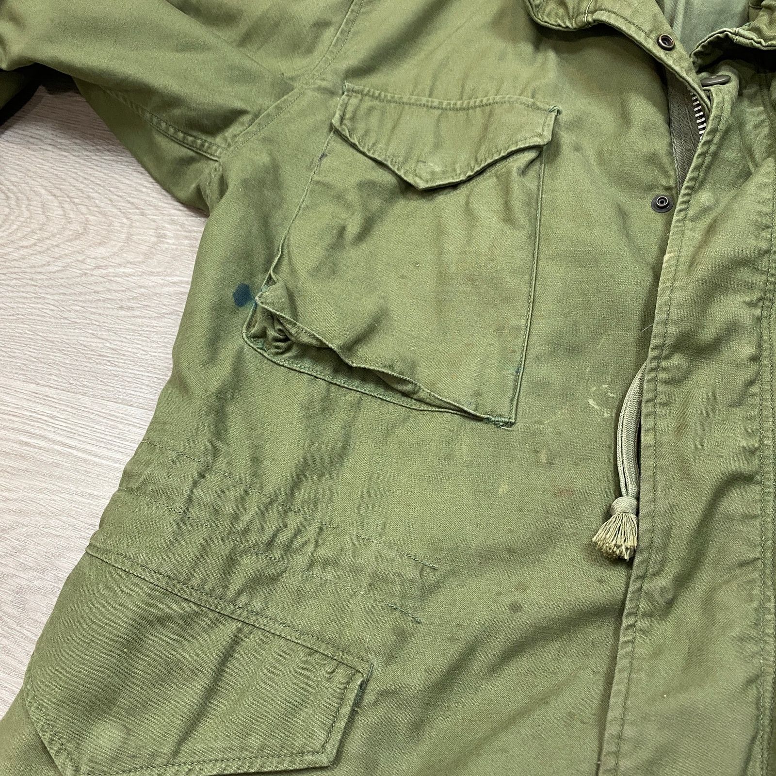 Vintage VTG OG 107 M 65 Field Sateen Hooded Military Jacket Medium Size US M / EU 48-50 / 2 - 9 Thumbnail
