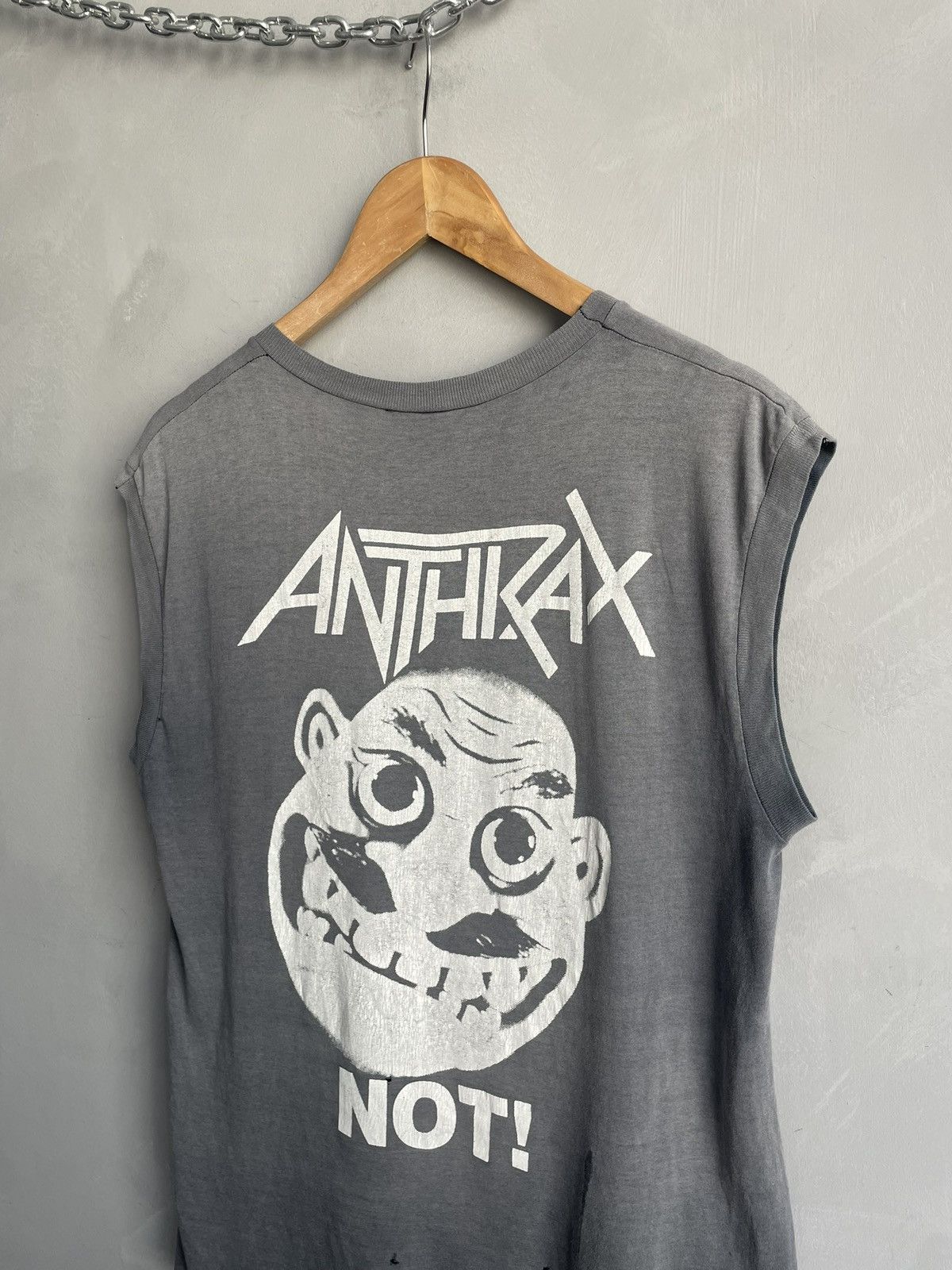 Band Tees 90s faded washed tank top Anthrax t shirt among the living Size US M / EU 48-50 / 2 - 10 Thumbnail