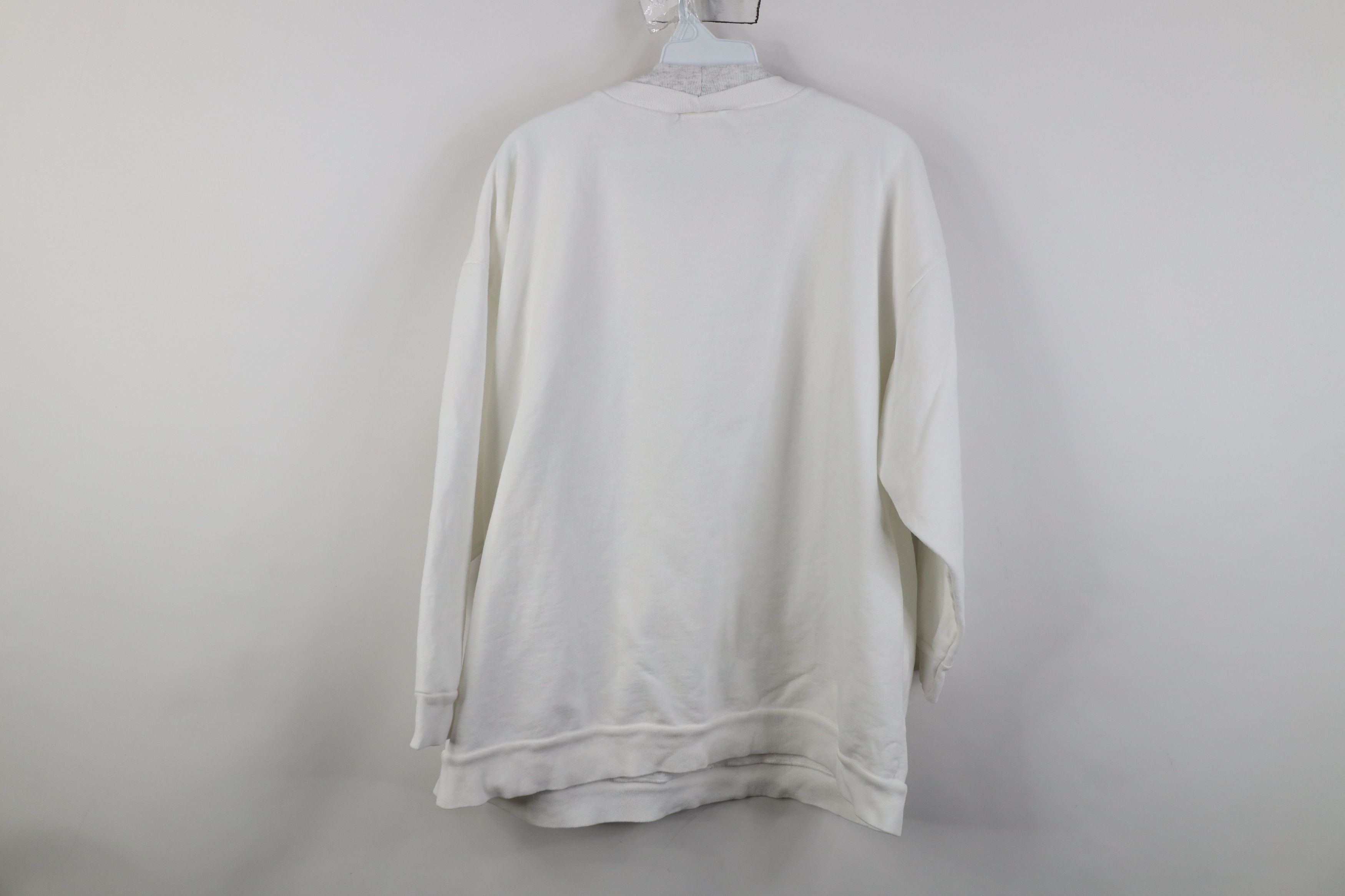 Vintage Vintage 90s Streetwear Winter Snowflakes Sweatshirt White Size XL / US 12-14 / IT 48-50 - 10 Thumbnail