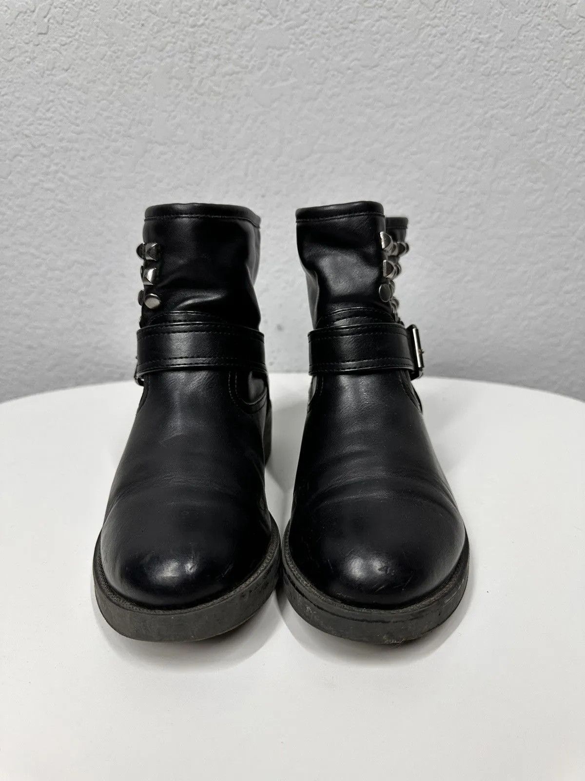 New Rock Vintage Leather Metal AS 98 Boots Rare Kapital Vibe Rick Size US 6 / IT 36 - 3 Thumbnail