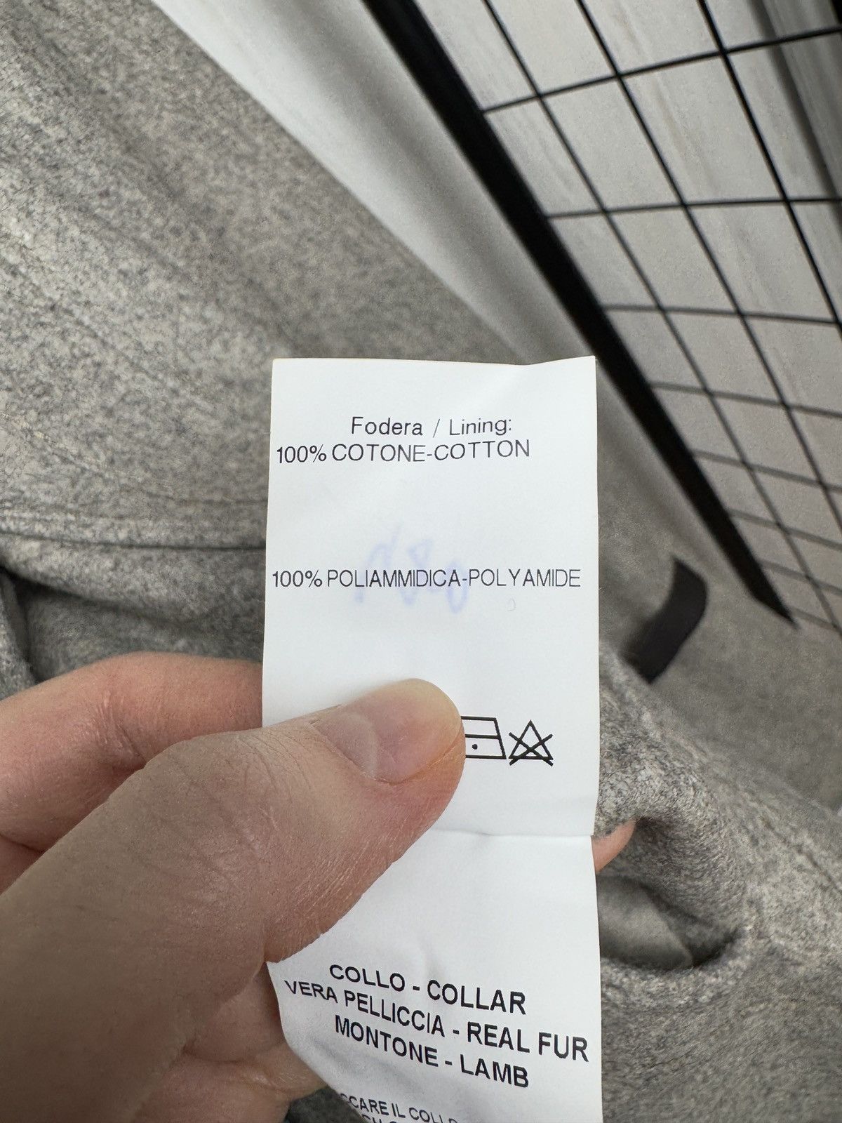 Other ChatCwin Grey Wool Double-Breasted Coat leather trim size 46 Size L / US 10 / IT 46 - 16 Thumbnail