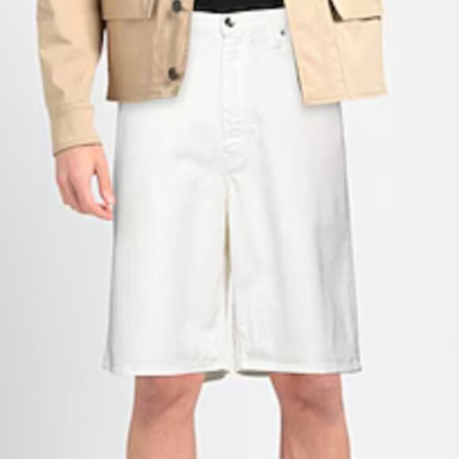 Off-White OFF-WHITE white Denim shorts 30 Size US 30 / EU 46 - 5 Thumbnail