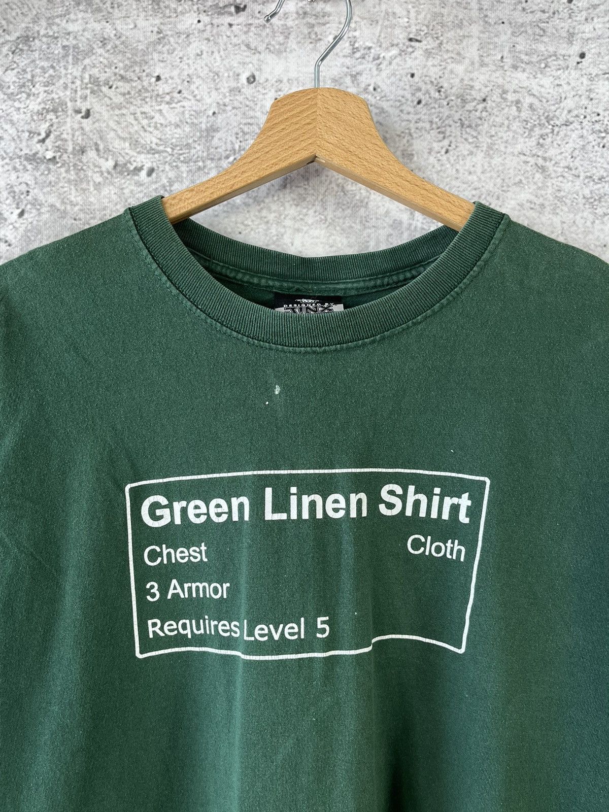 Vintage Jinx Blizzard Green Linen Shirt (L) Size US XL / EU 56 / 4 - 2 Thumbnail