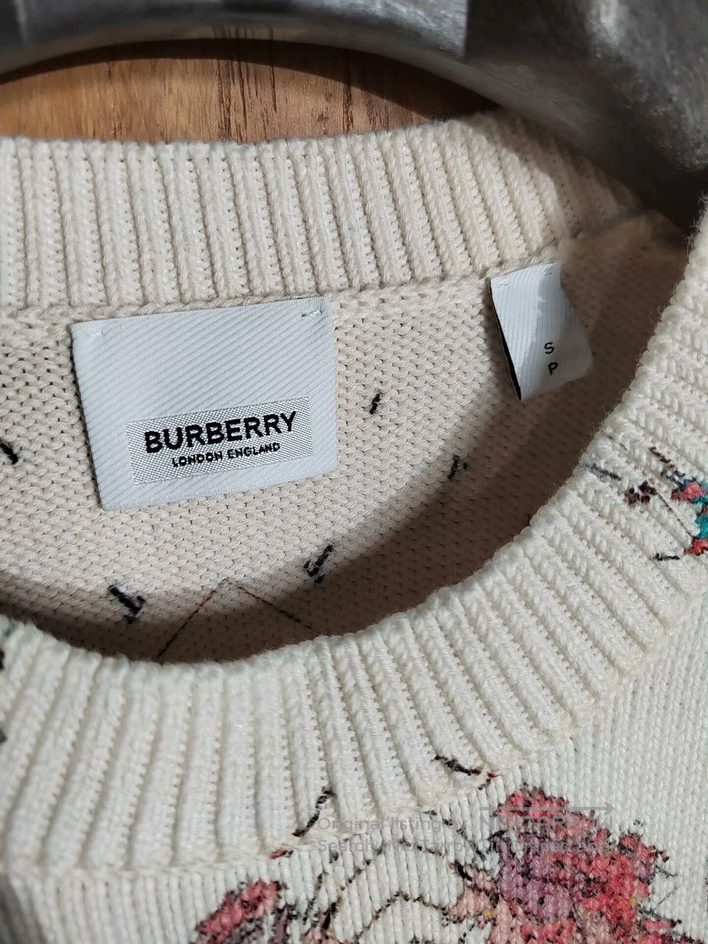 Burberry Burberry Map Print Sweater for Men. Size US S / EU 44-46 / 1 - 2 Thumbnail