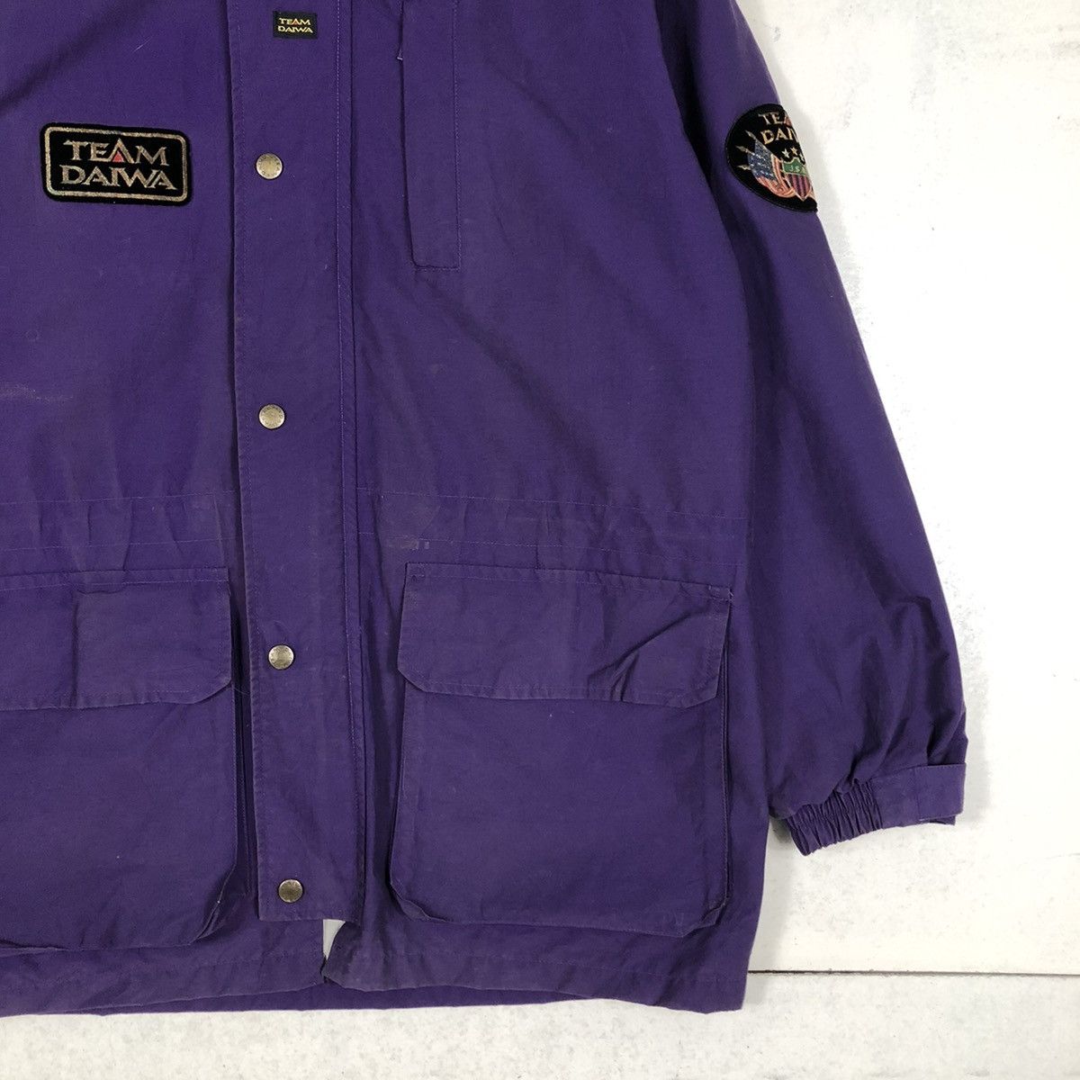 Japanese Brand 📌VINTAGE BIKER JACKET HUNTING MULTI POCKET TEAM DAIWA JAPAN Size US M / EU 48-50 / 2 - 7 Thumbnail