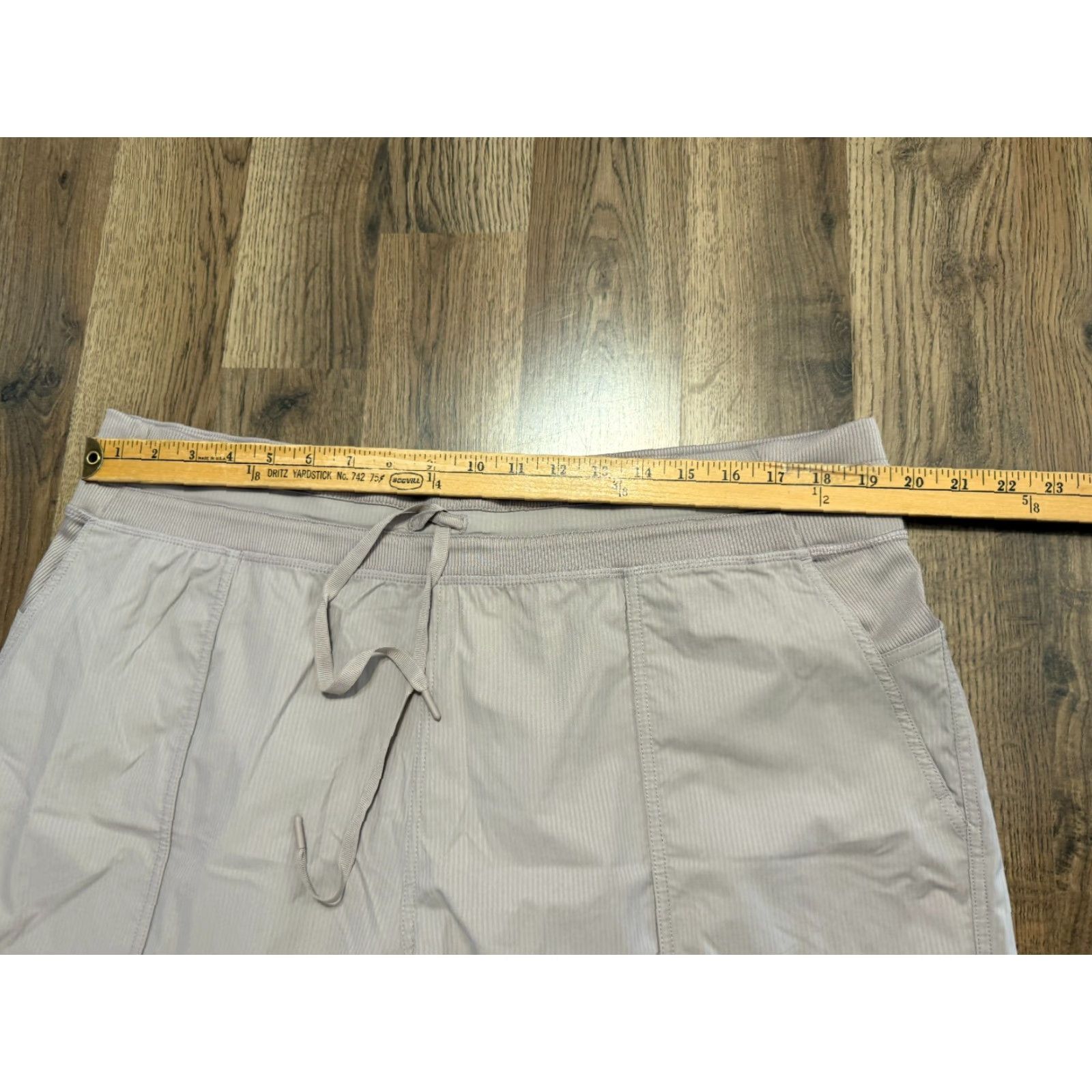Avia AVIA Pants Women's XXL Gray Tie Waist Ankle Jogger Straight Leg Pants Size 40" / US 18 - 7 Thumbnail