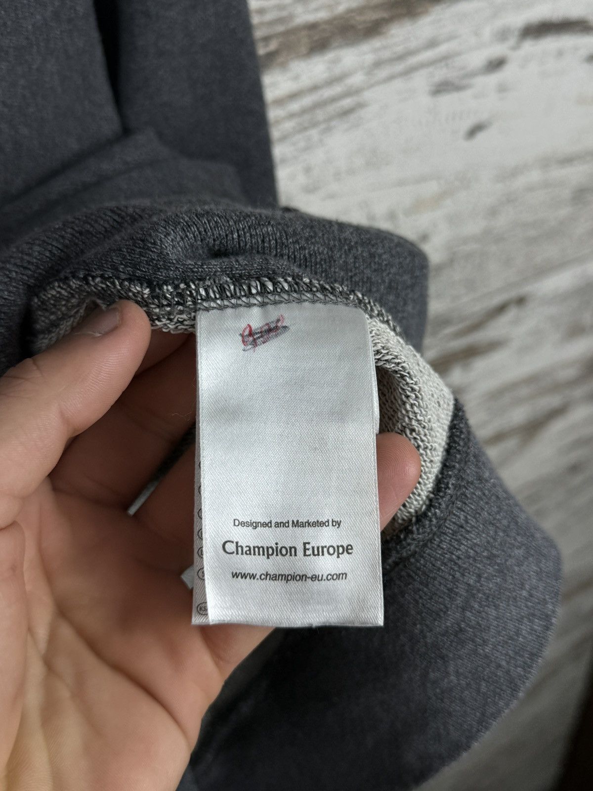 Champion × Wood Wood Mens Champion by Wood Wood sweatshirt art grey size M Size US M / EU 48-50 / 2 - 6 Thumbnail