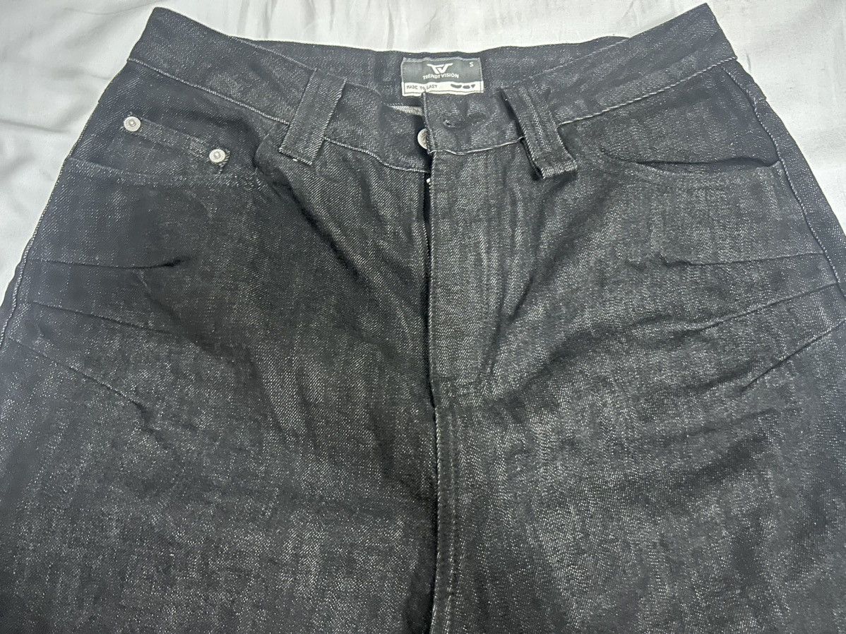 Trendt Vision Trendtvision Raw Baggy Denim Jeans Black Size US 32 / EU 48 - 3 Thumbnail