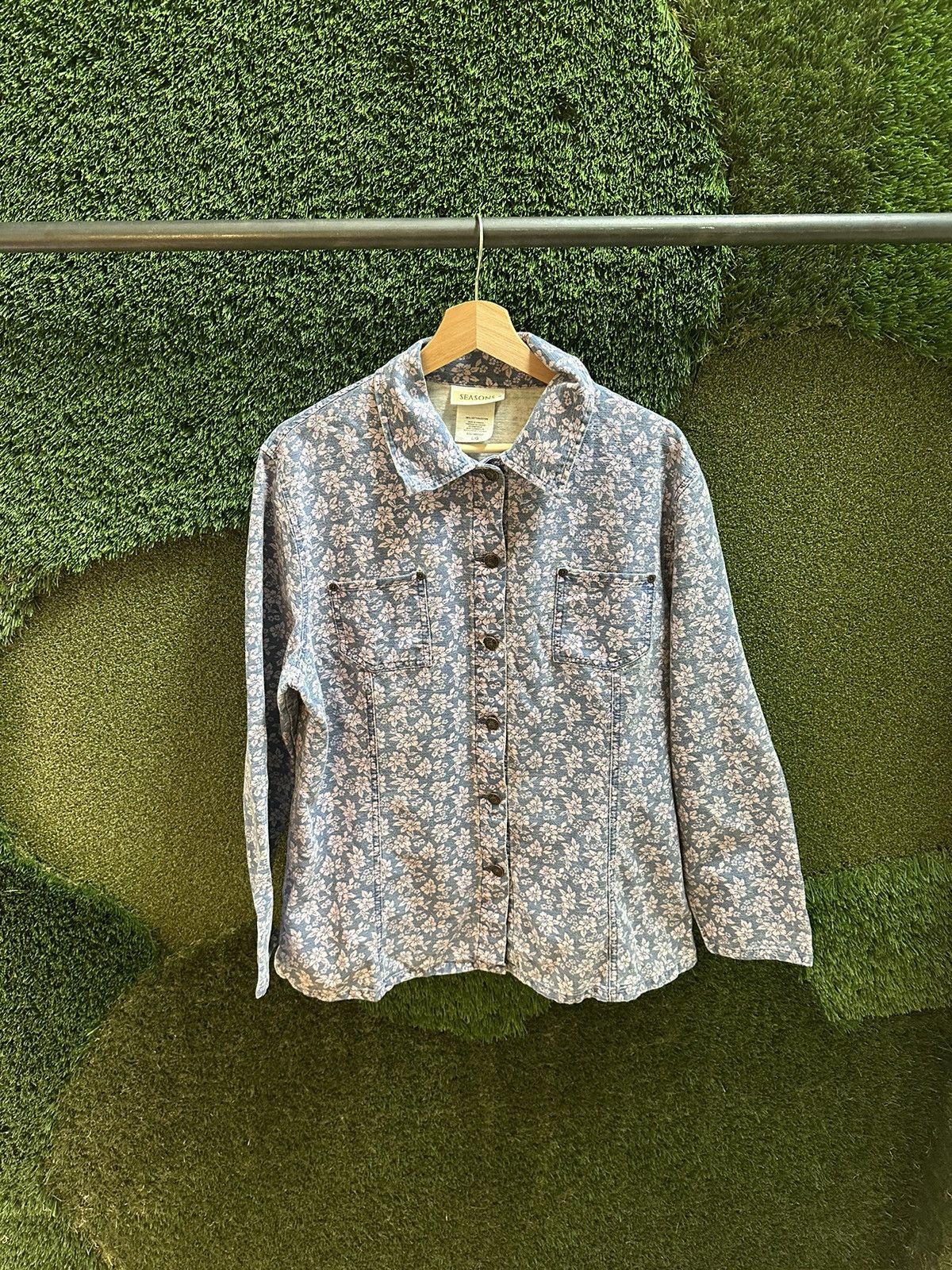 Vintage Vintage Seasons Floral Jacket Large Size L / US 10 / IT 46 - 1 Thumbnail