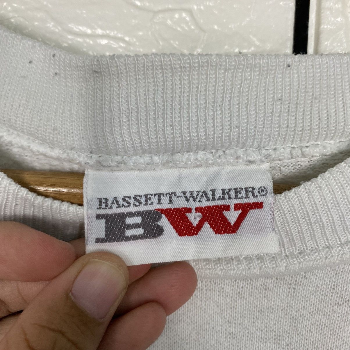 Japanese Brand 📌Vintage Sweatshirt Bassett Walker Big Logo Issey Miyake Size US L / EU 52-54 / 3 - 17 Thumbnail