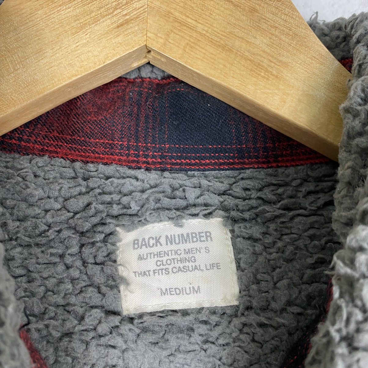 Flannel × Japanese Brand Back Number Flannel fleece hoodie Size US M / EU 48-50 / 2 - 12 Thumbnail