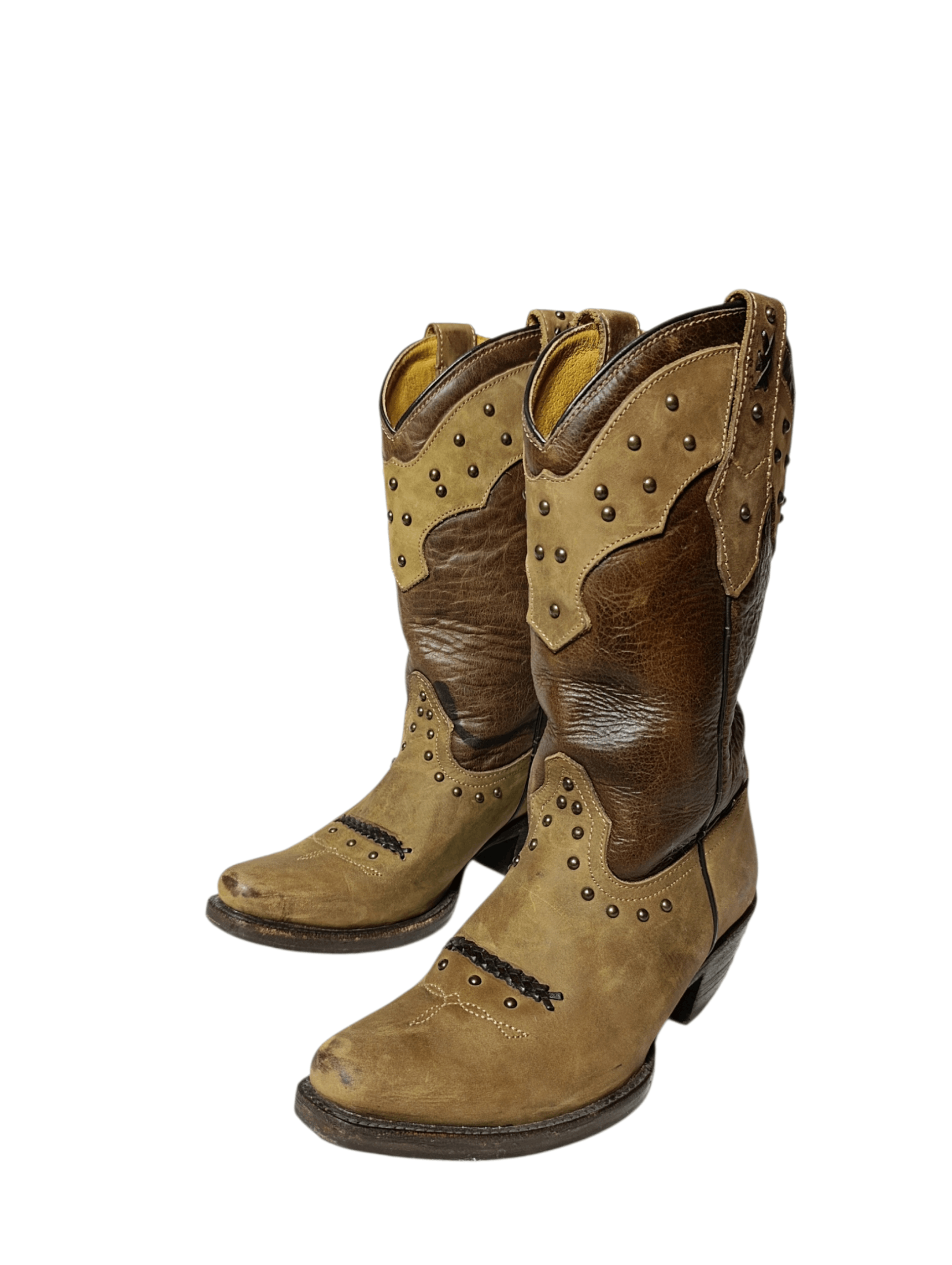 Stars & Stripes Vintage Leather Western Boots Size US 8 / IT 38 - 8 Thumbnail