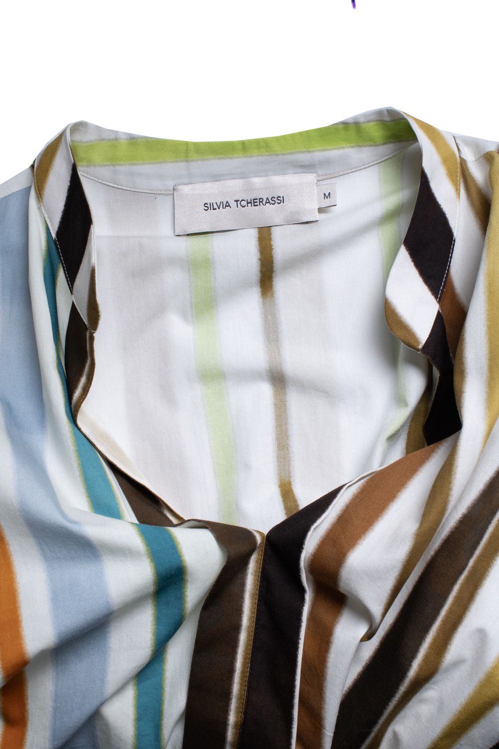 Other Silvia Tcherassi, Nuru striped puff-sleeve blouse Size M / US 6-8 / IT 42-44 - 11 Thumbnail
