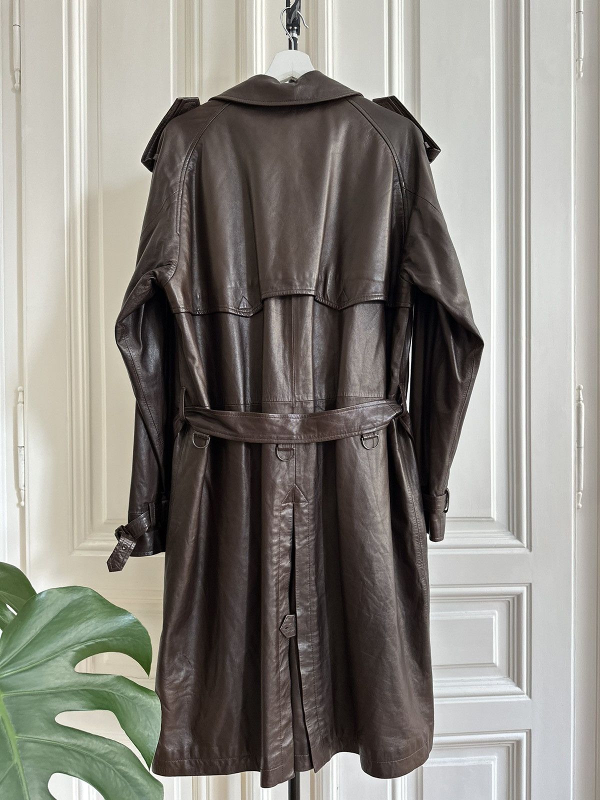 Polo Ralph Lauren Polo Ralph Lauren Vintage Rare 90s Army Leather Trench Coat Size US M / EU 48-50 / 2 - 4 Thumbnail