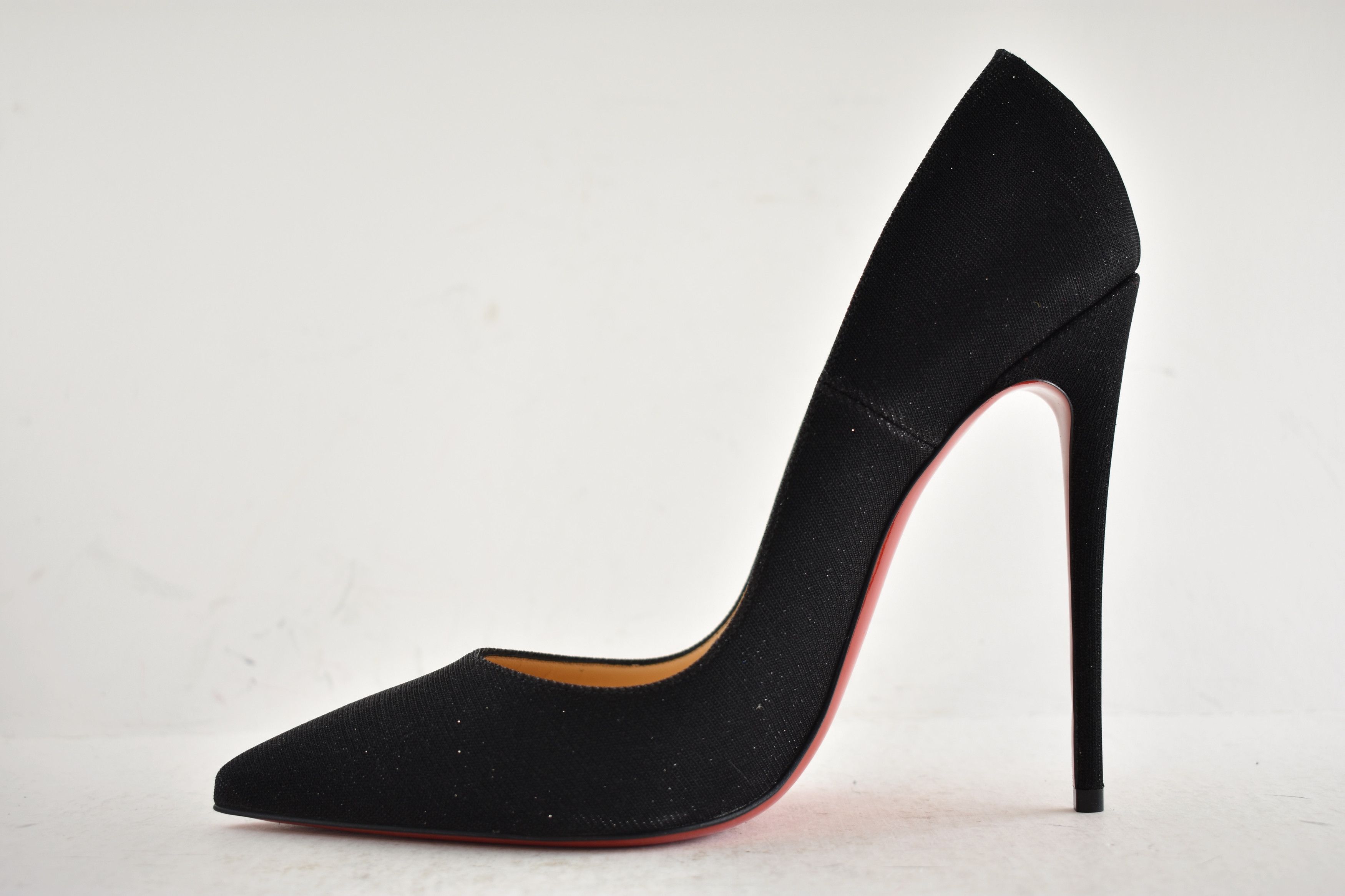 Christian Louboutin So Kate 120 Glitter Tennis Black Pointed Toe Heel Pump 42 Size US 12 / IT 42 - 10 Thumbnail