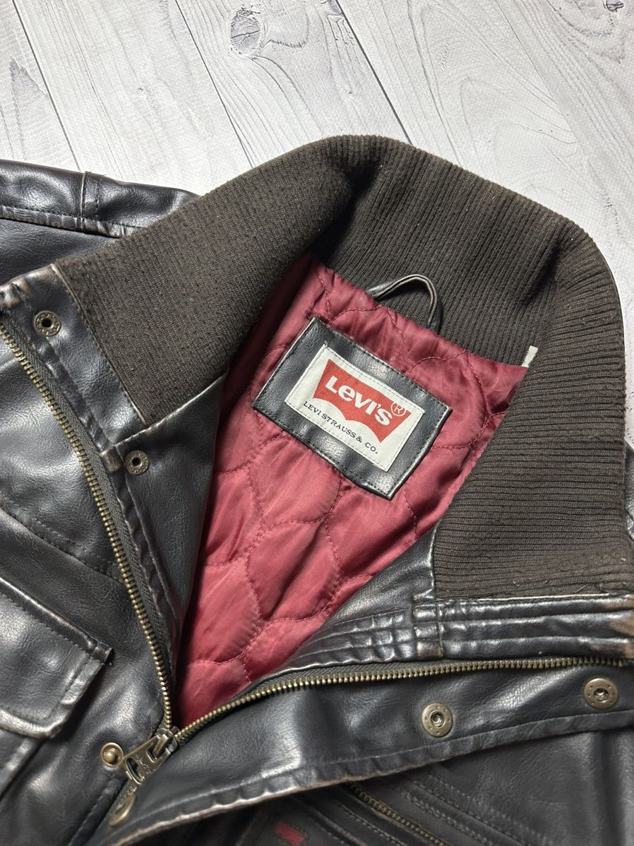 Levi's Vintage Clothing × Vintage Vintage Levi’s Leather Jacket size L logo Size US L / EU 52-54 / 3 - 5 Thumbnail